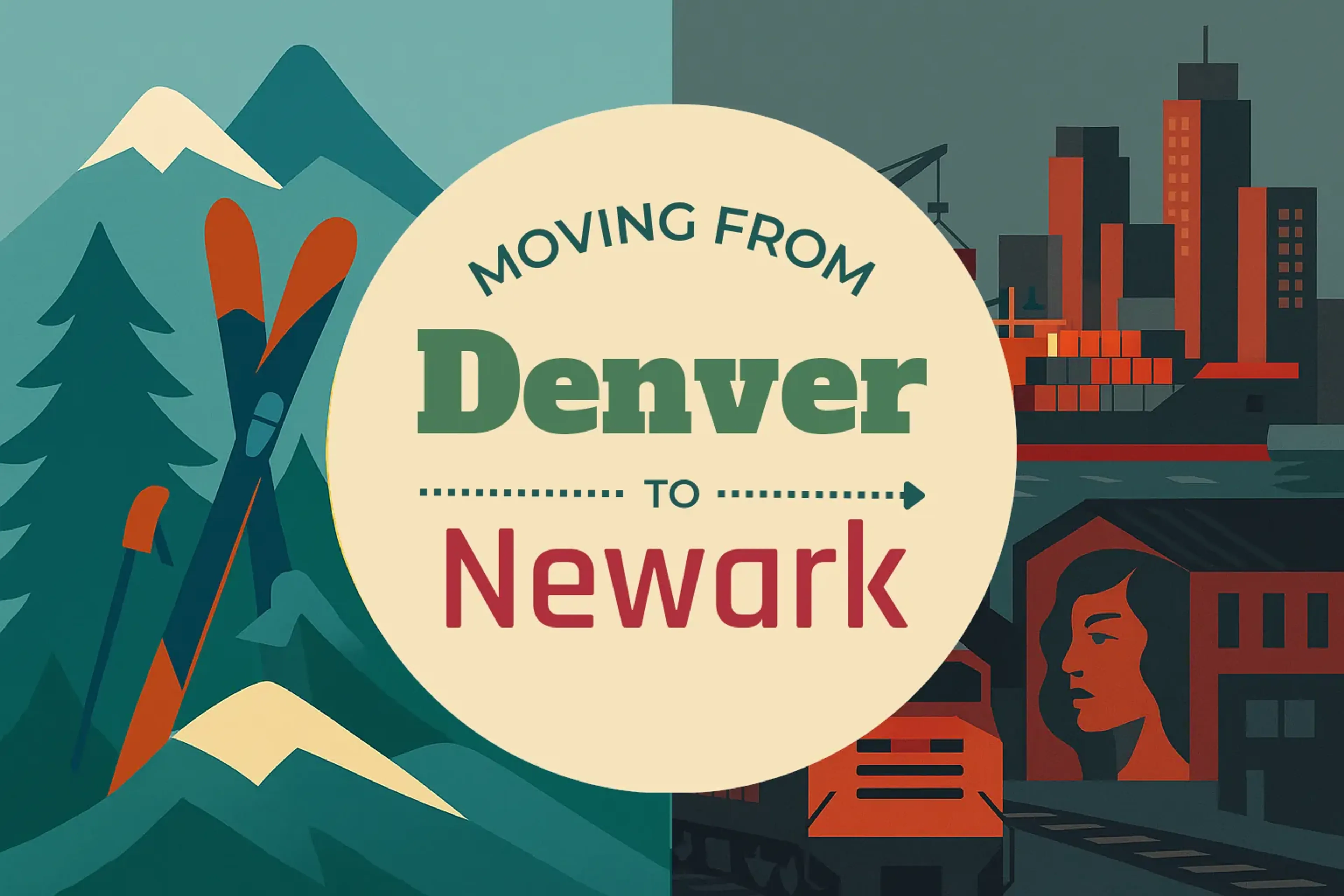 Side-by-side comparison of Denver to Newark moving companies