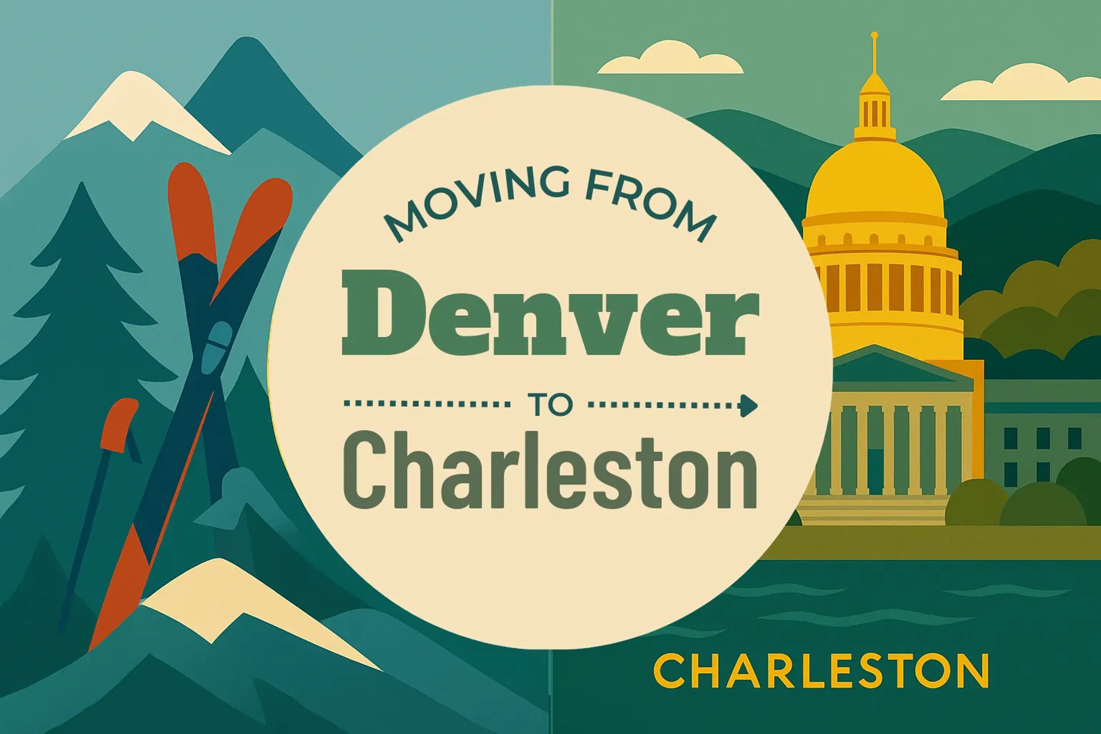 Side-by-side comparison of Denver to Charleston moving companies