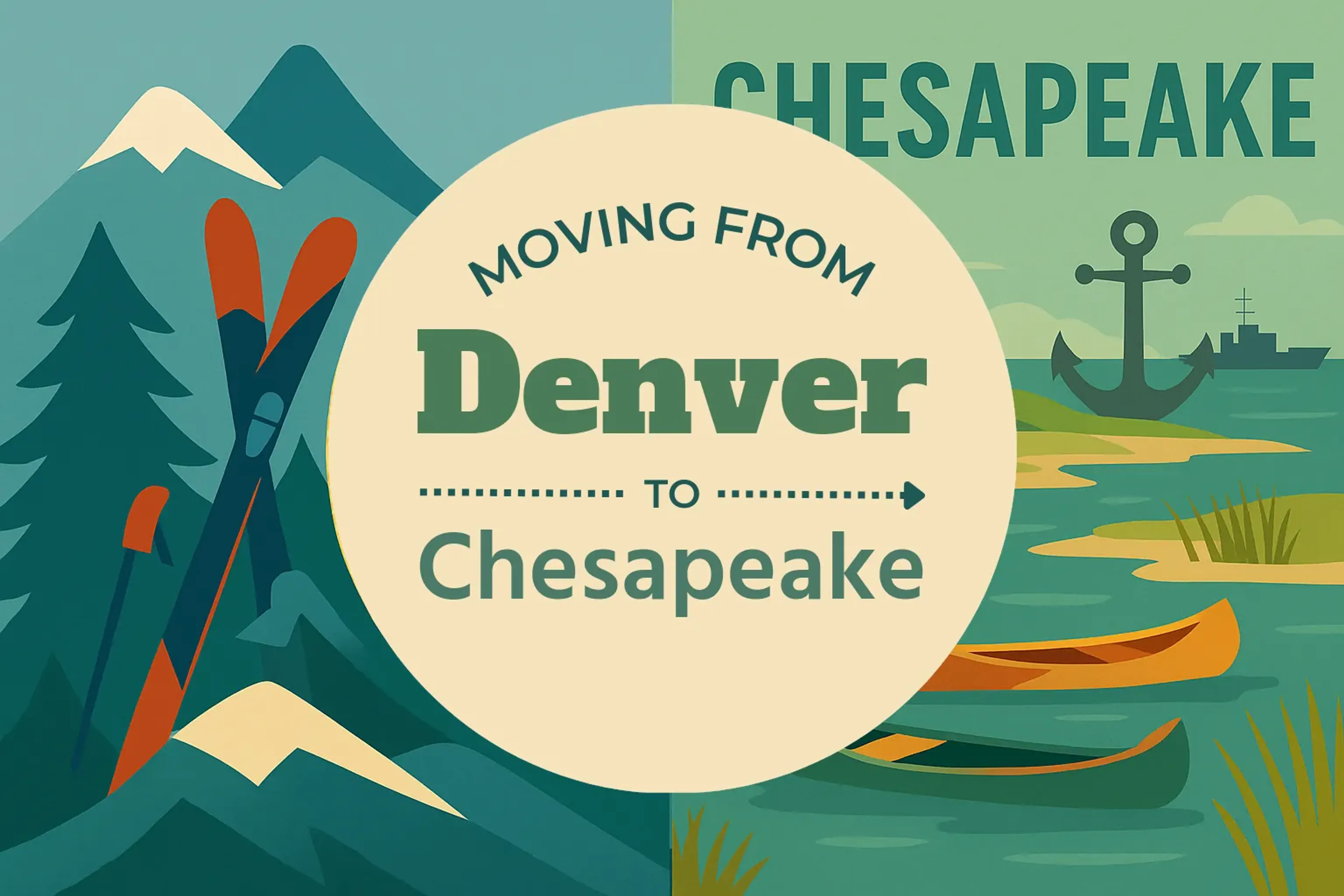 Side-by-side comparison of Denver to Chesapeake moving companies