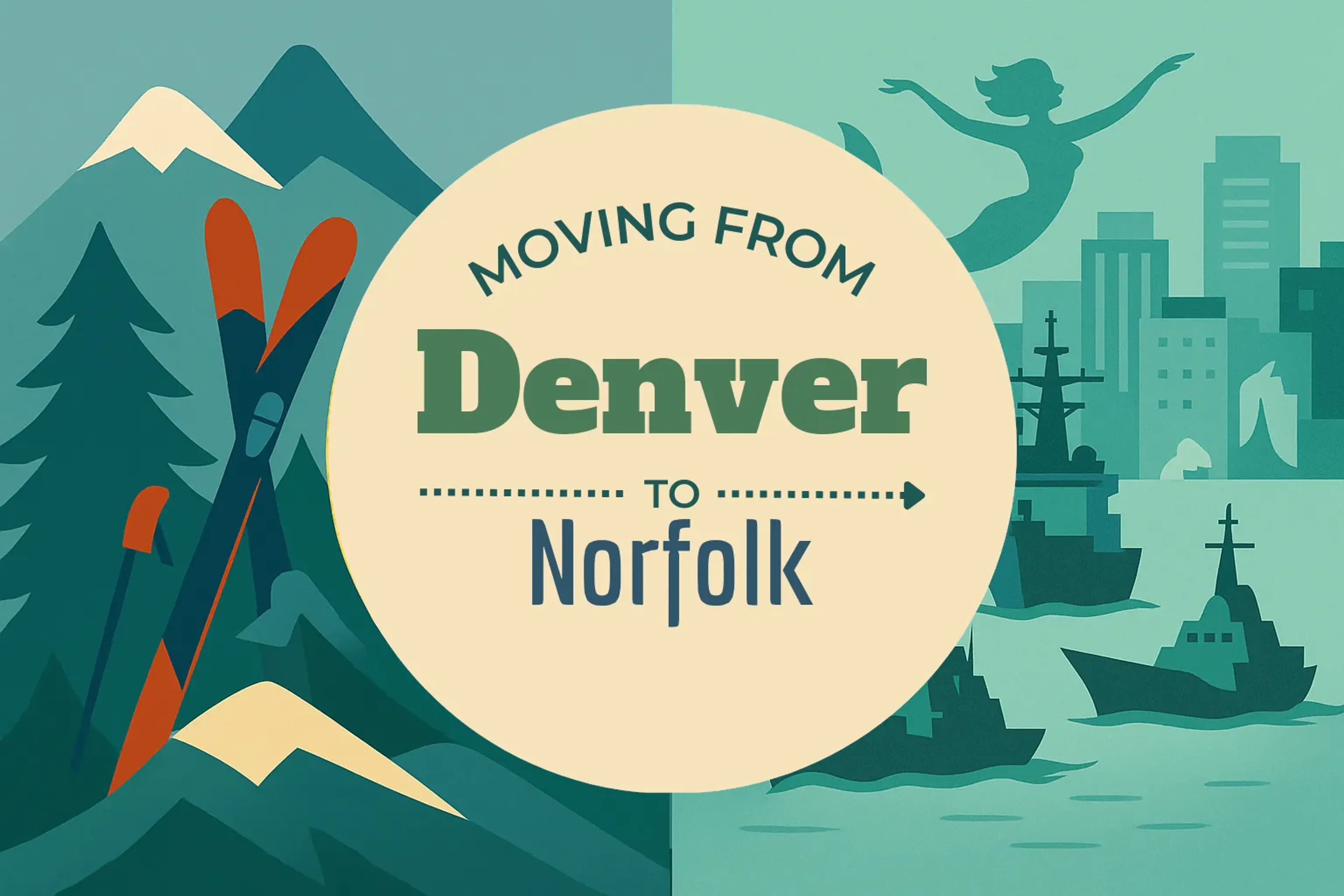 Side-by-side comparison of Denver to Norfolk moving companies
