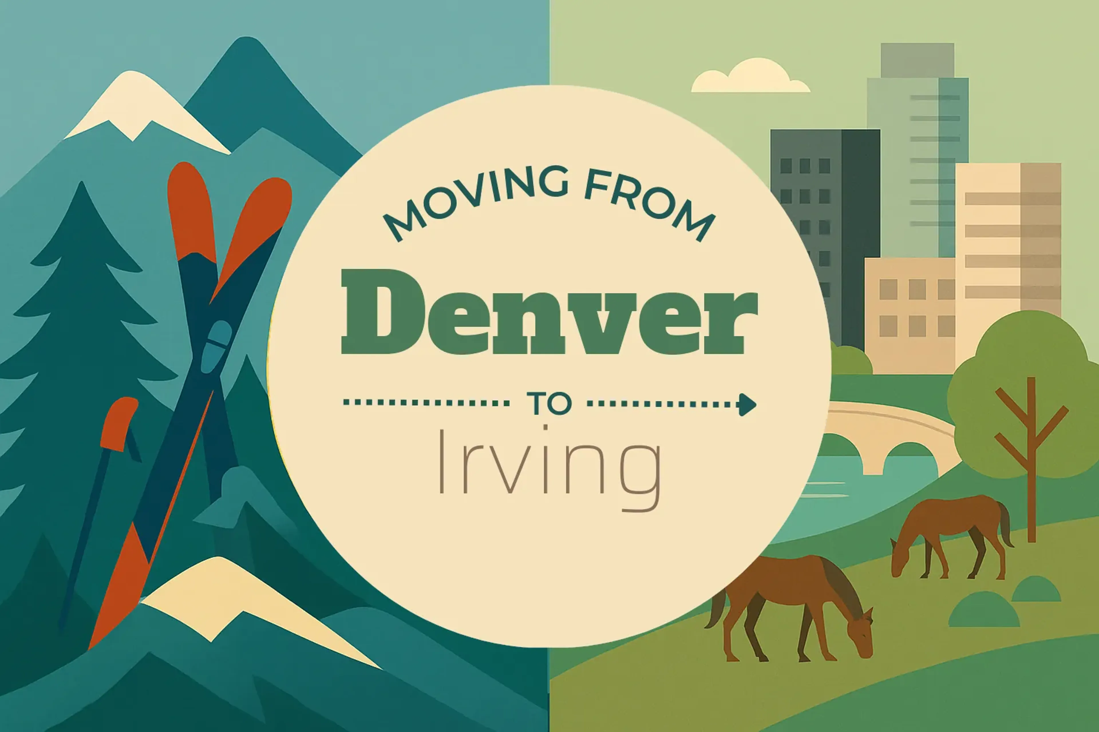Side-by-side comparison of Denver to Irving moving companies