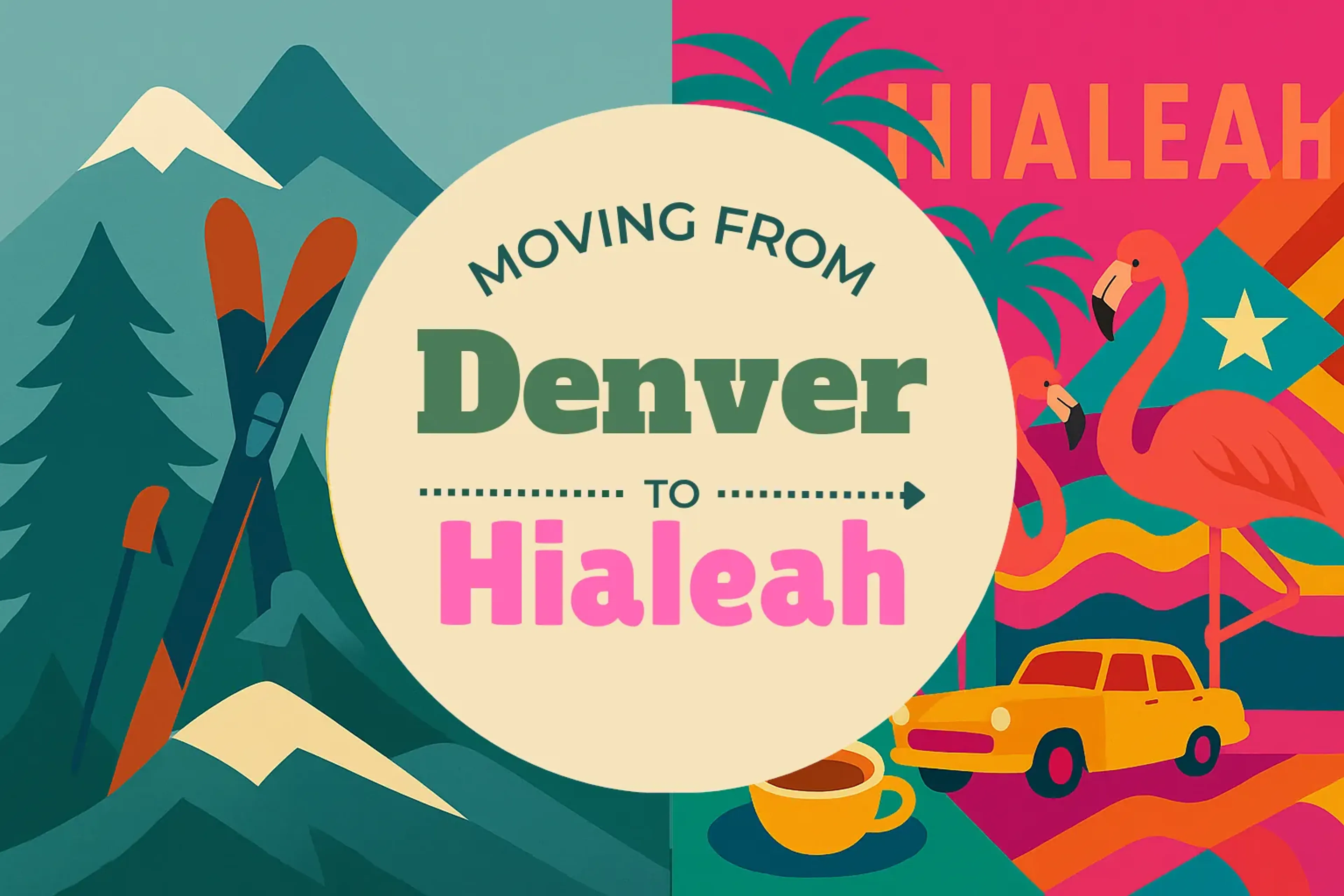 Side-by-side comparison of Denver to Hialeah moving companies
