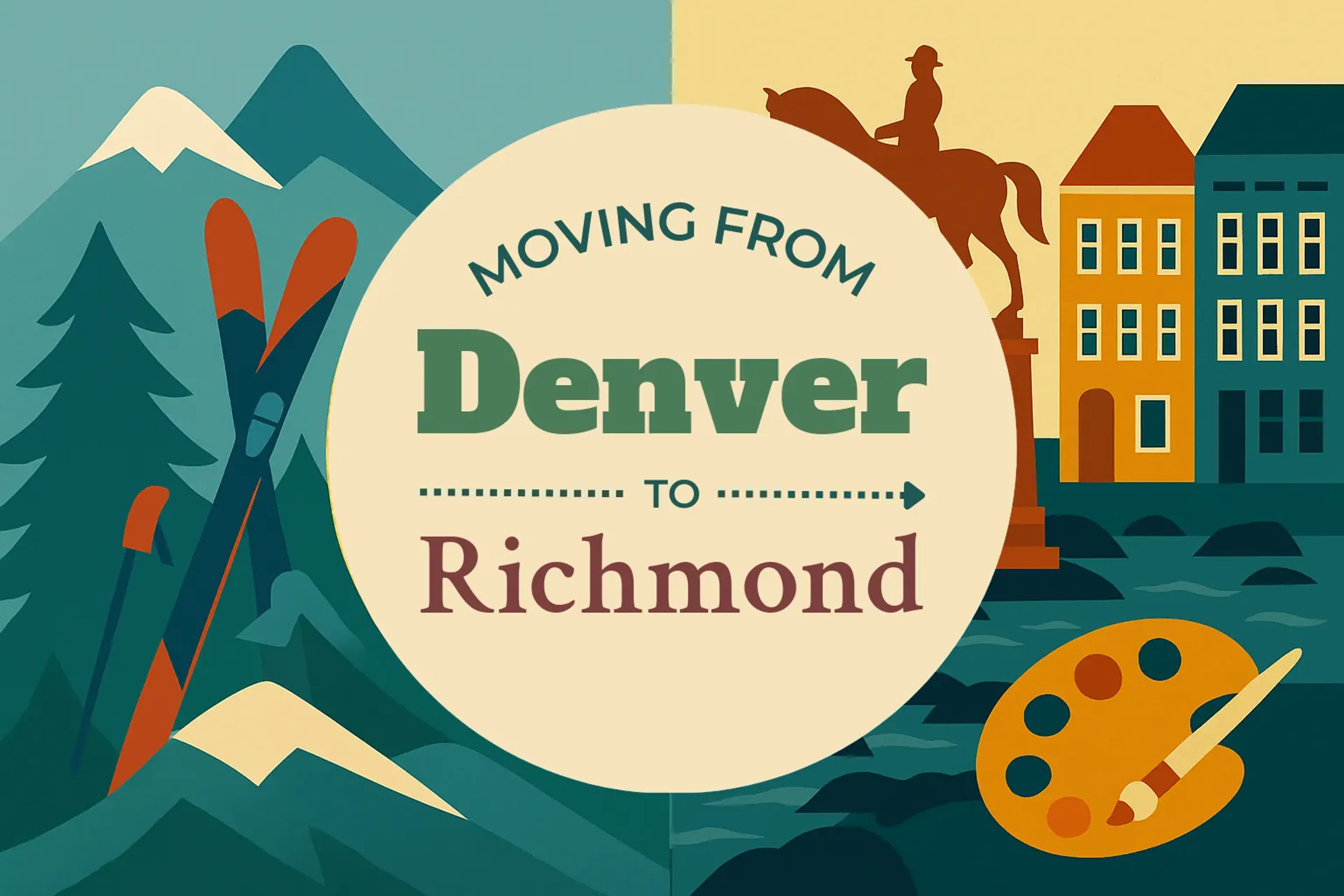 Side-by-side comparison of Denver to Richmond moving companies