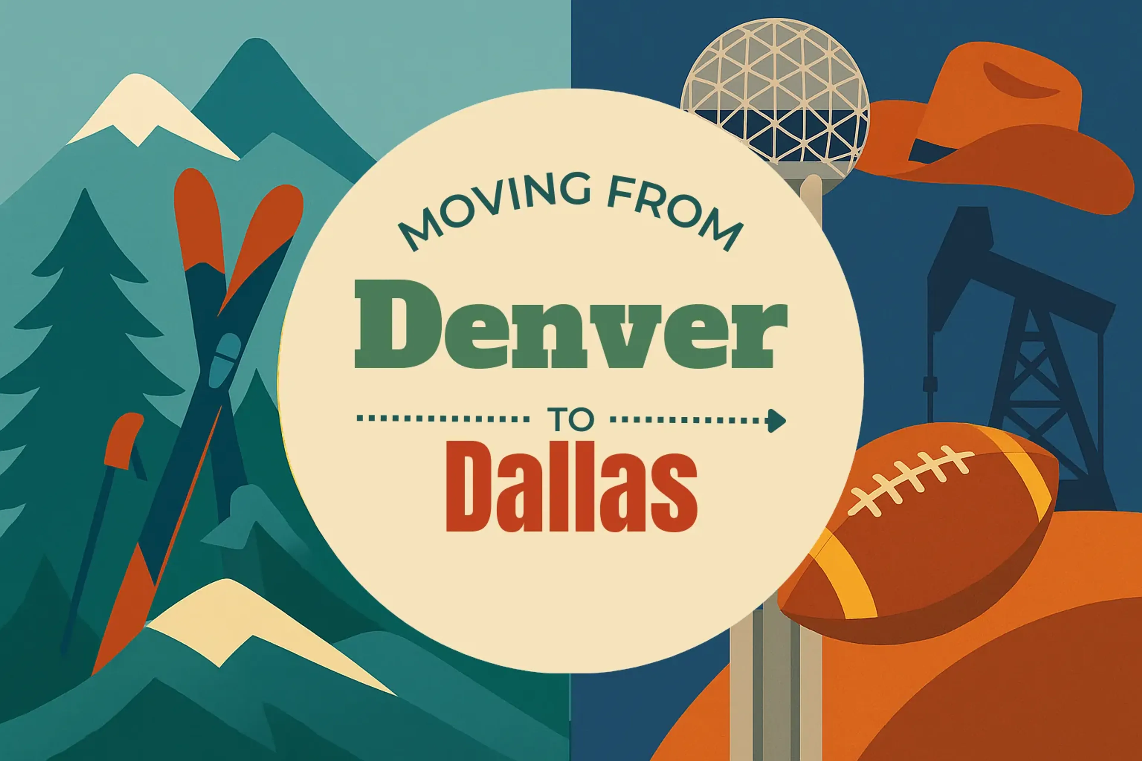 Side-by-side comparison of Denver to Dallas moving companies