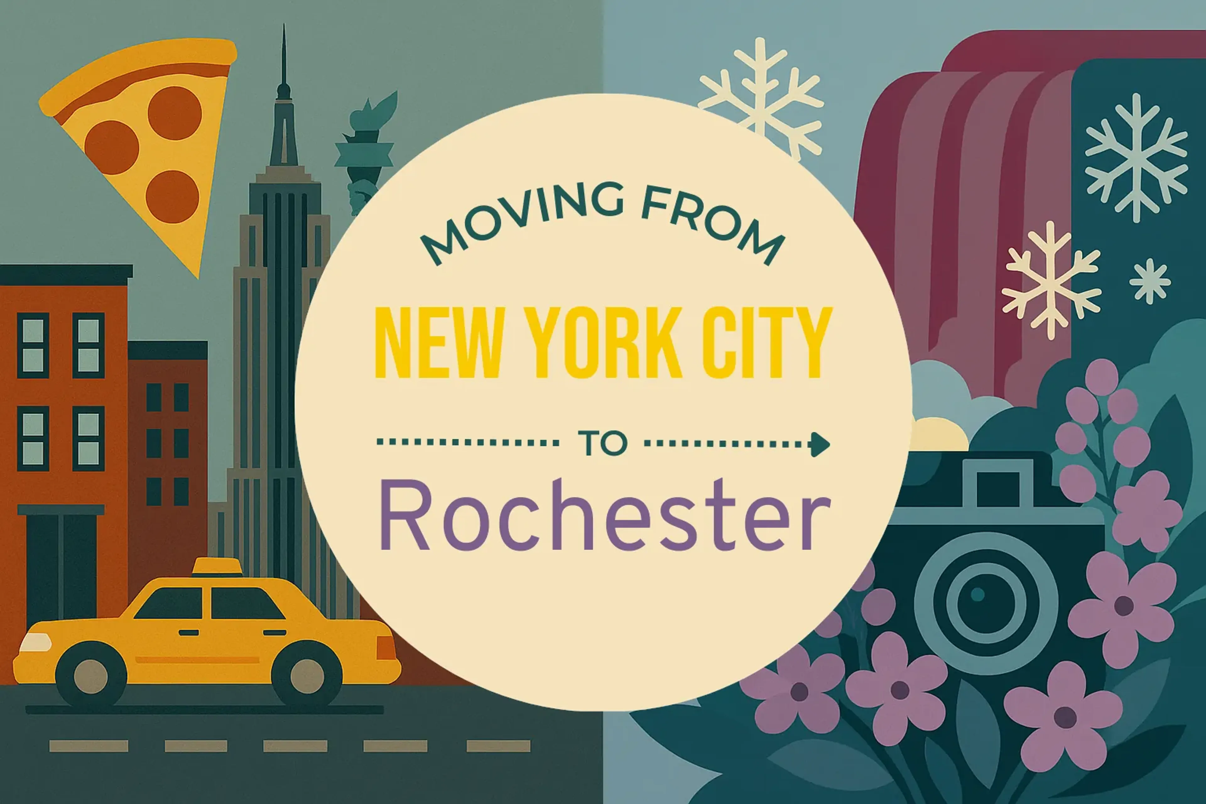 Side-by-side comparison of New York City to Rochester moving companies