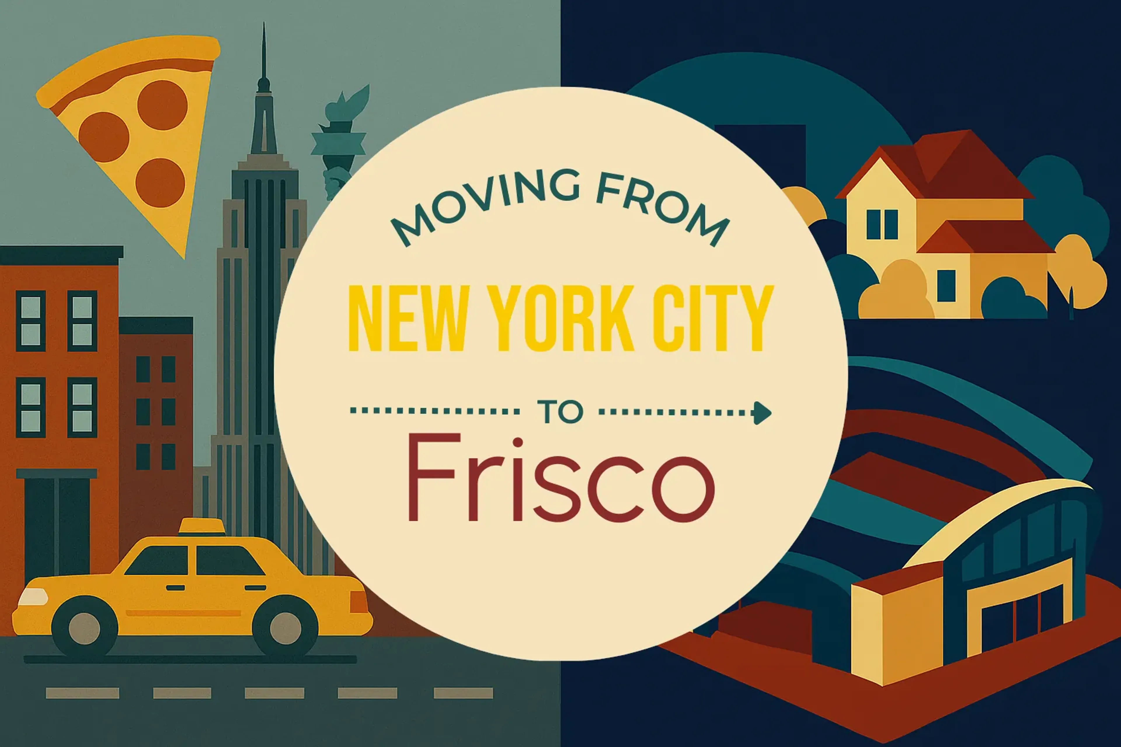 Side-by-side comparison of New York City to Frisco moving companies