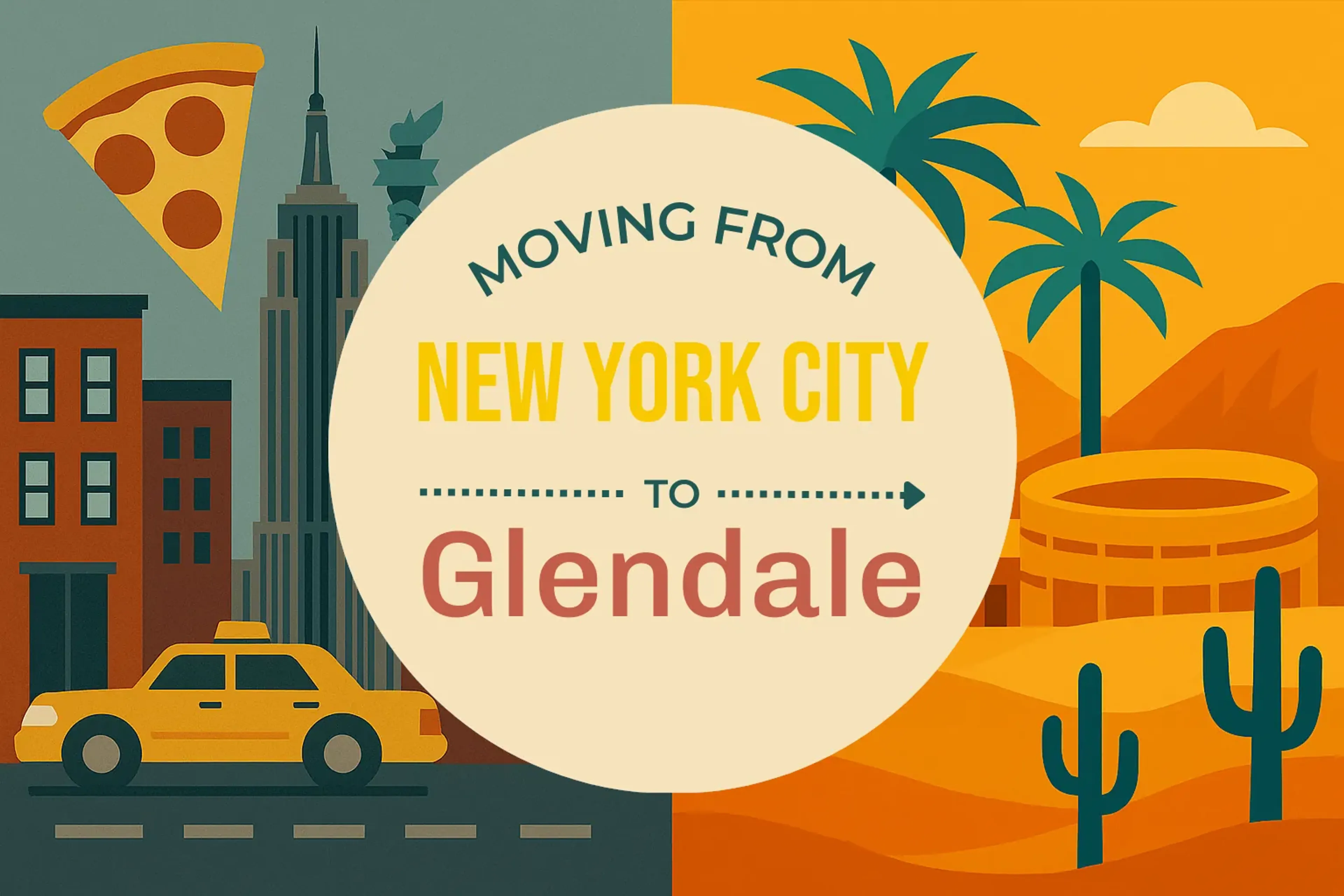 Side-by-side comparison of New York City to Glendale moving companies