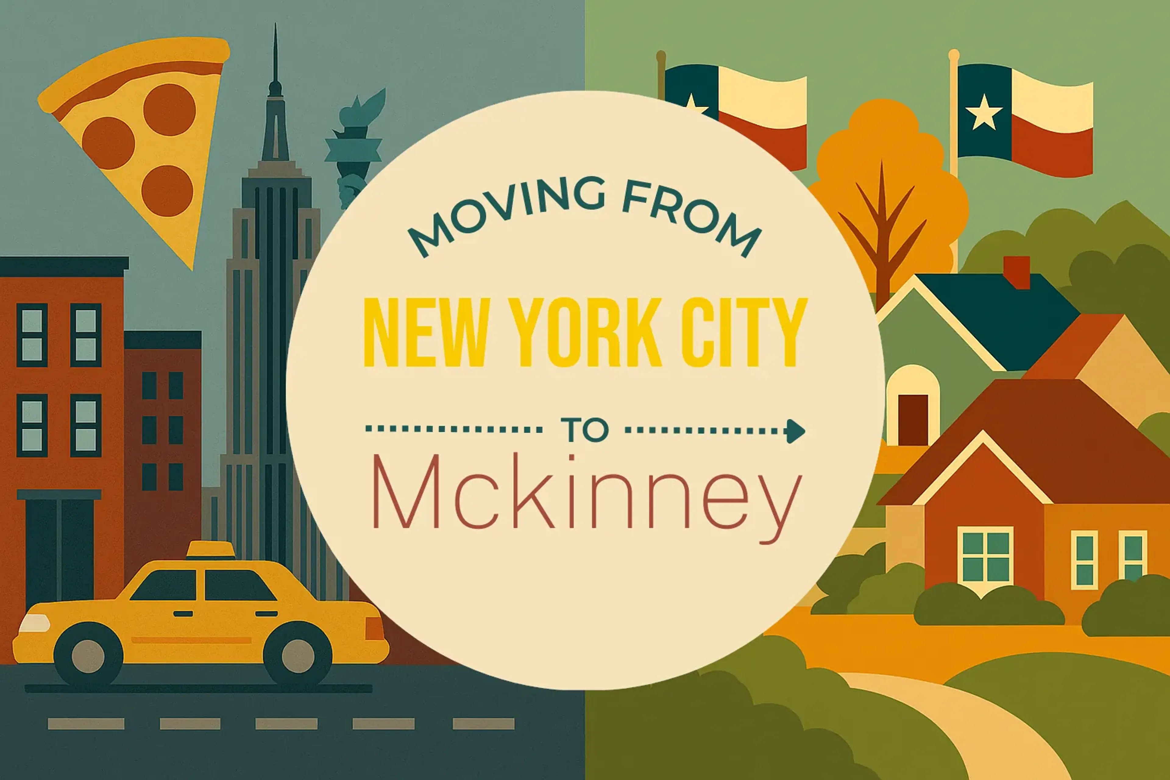 Side-by-side comparison of New York City to Mckinney moving companies