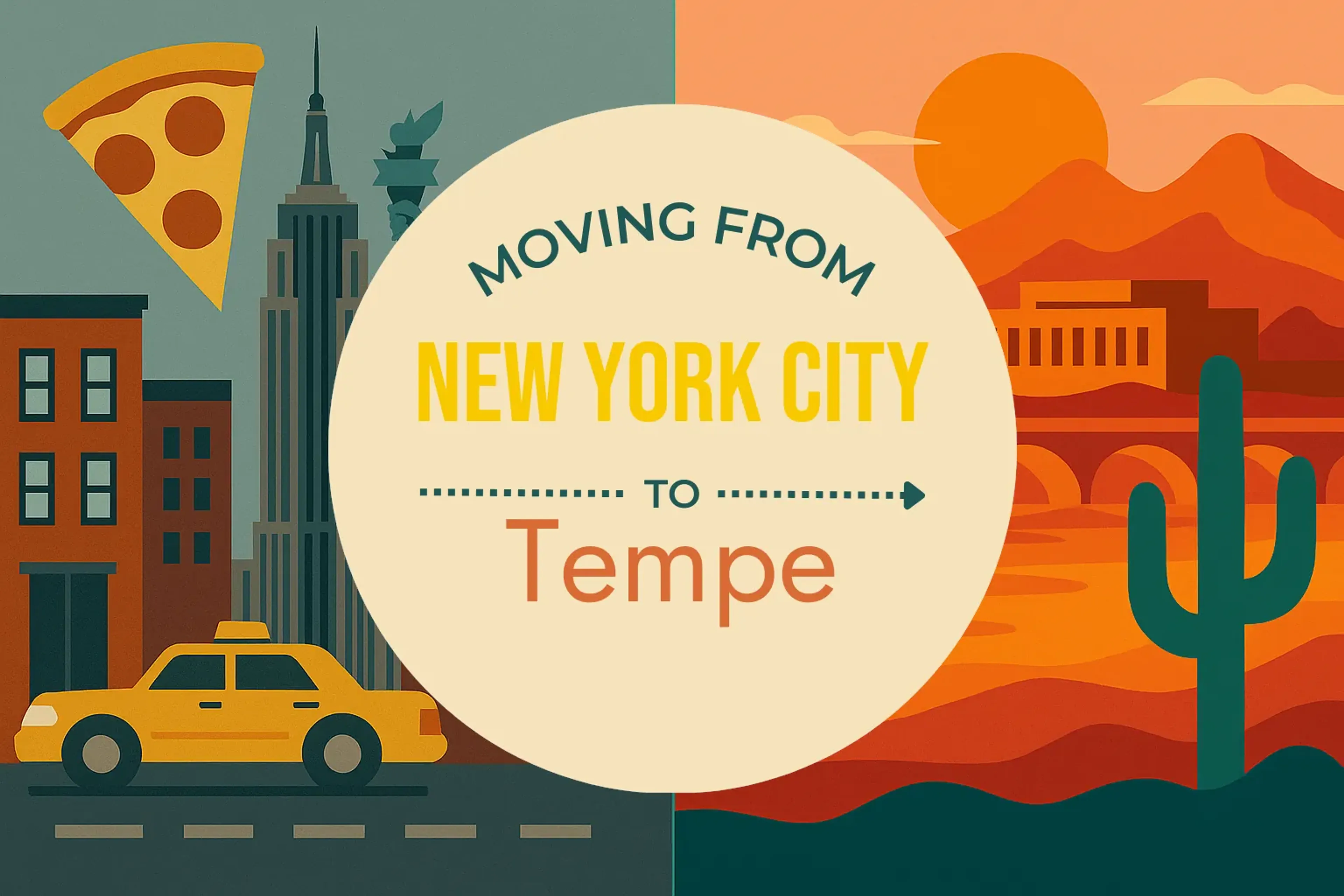 Side-by-side comparison of New York City to Tempe moving companies