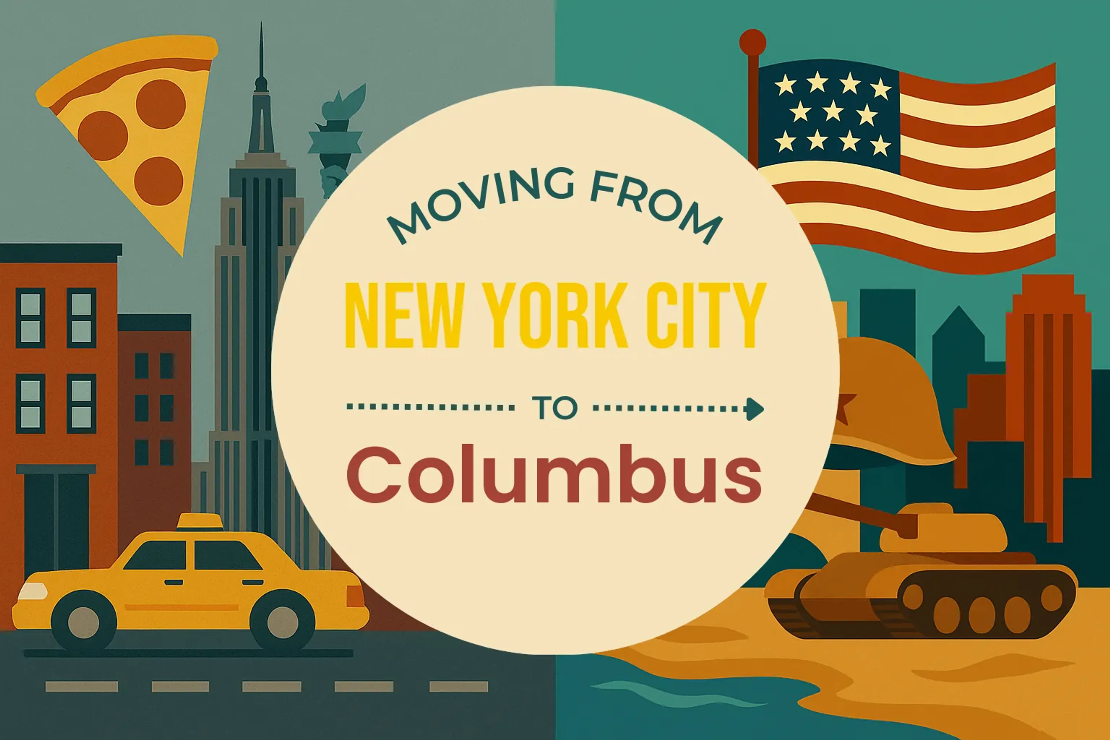 Side-by-side comparison of New York City to Columbus moving companies