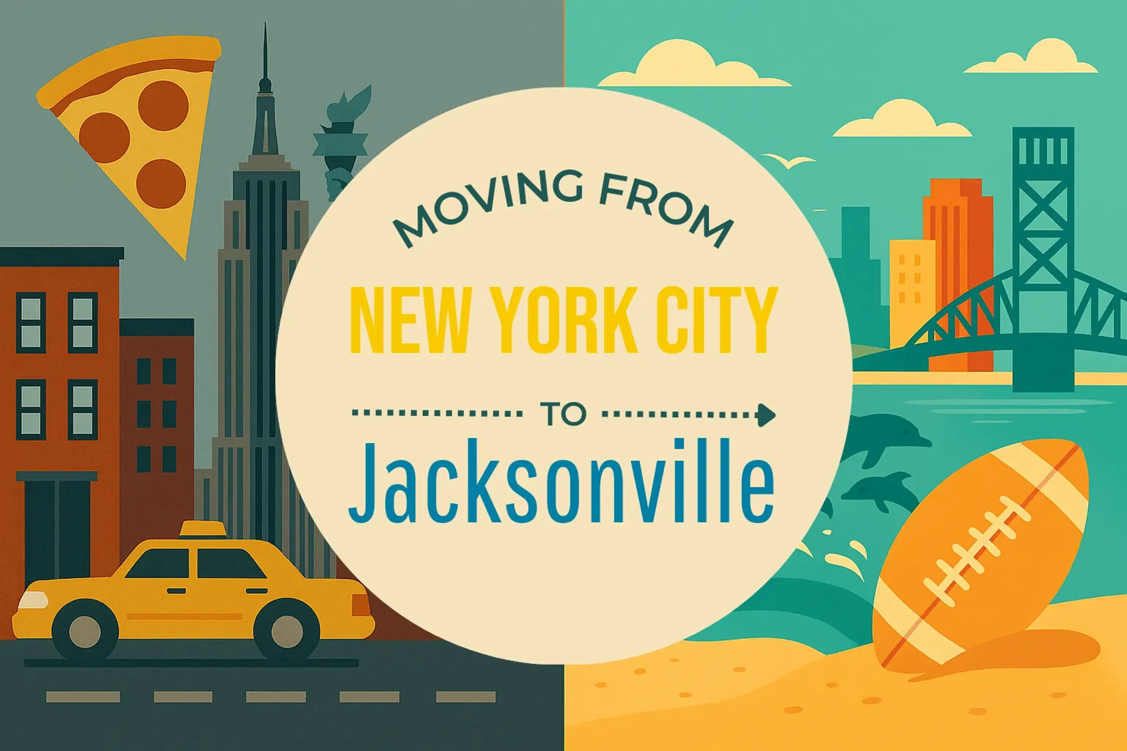 Side-by-side comparison of New York City to Jacksonville moving companies