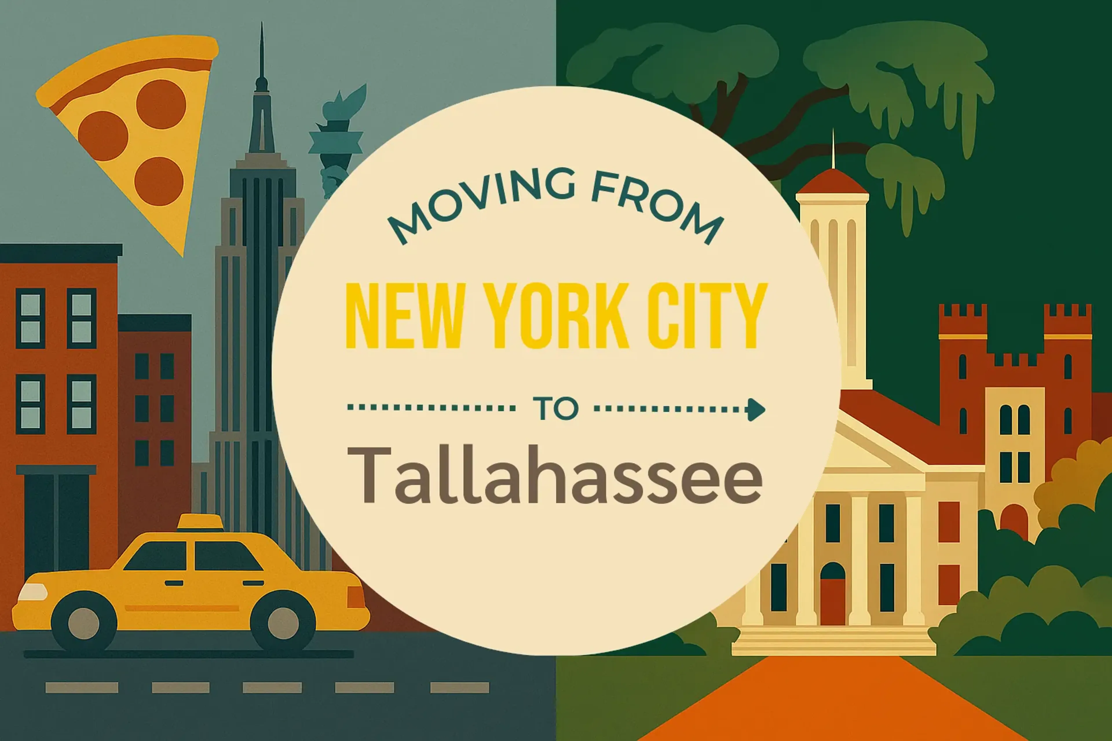 Side-by-side comparison of New York City to Tallahassee moving companies