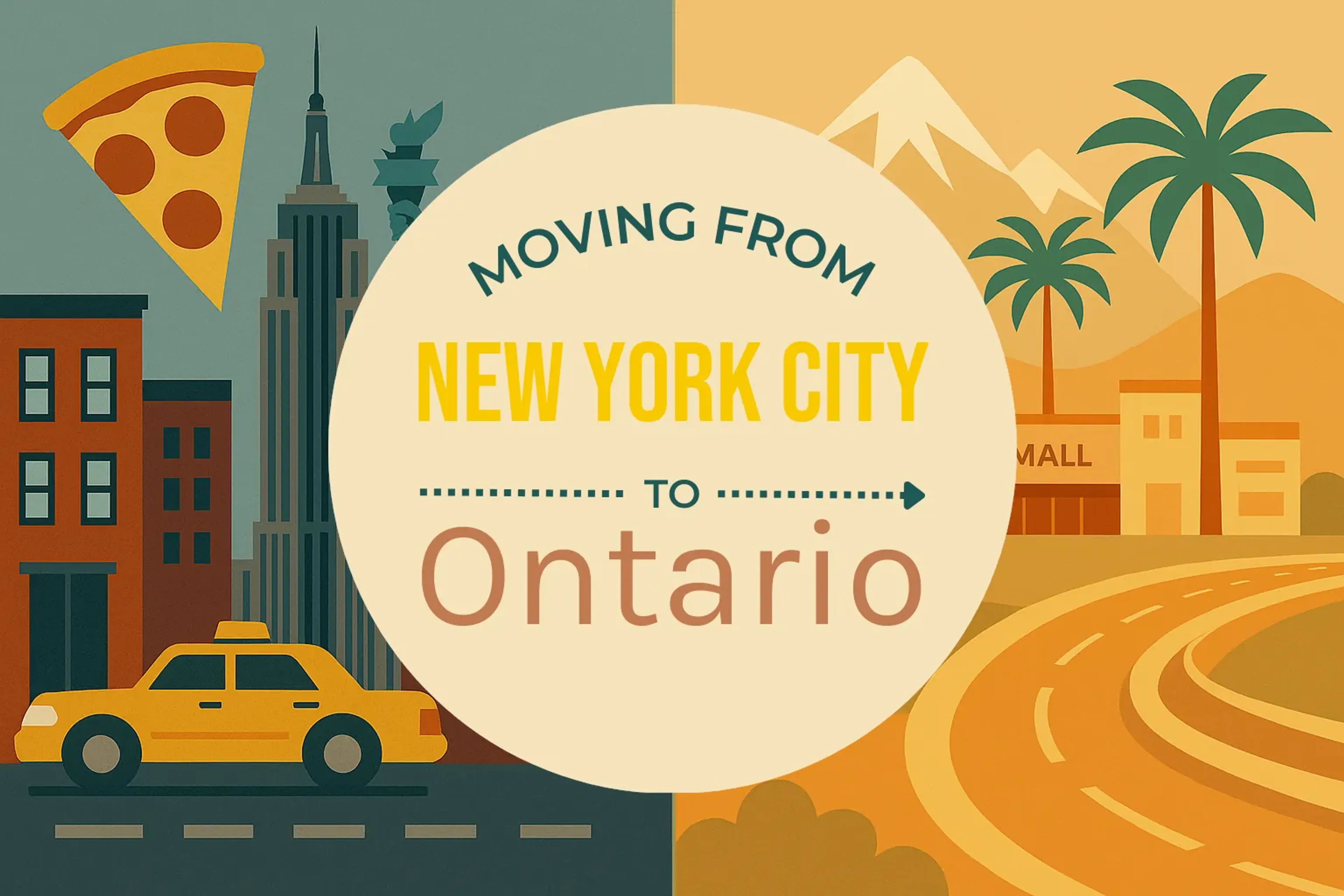 Side-by-side comparison of New York City to Ontario moving companies