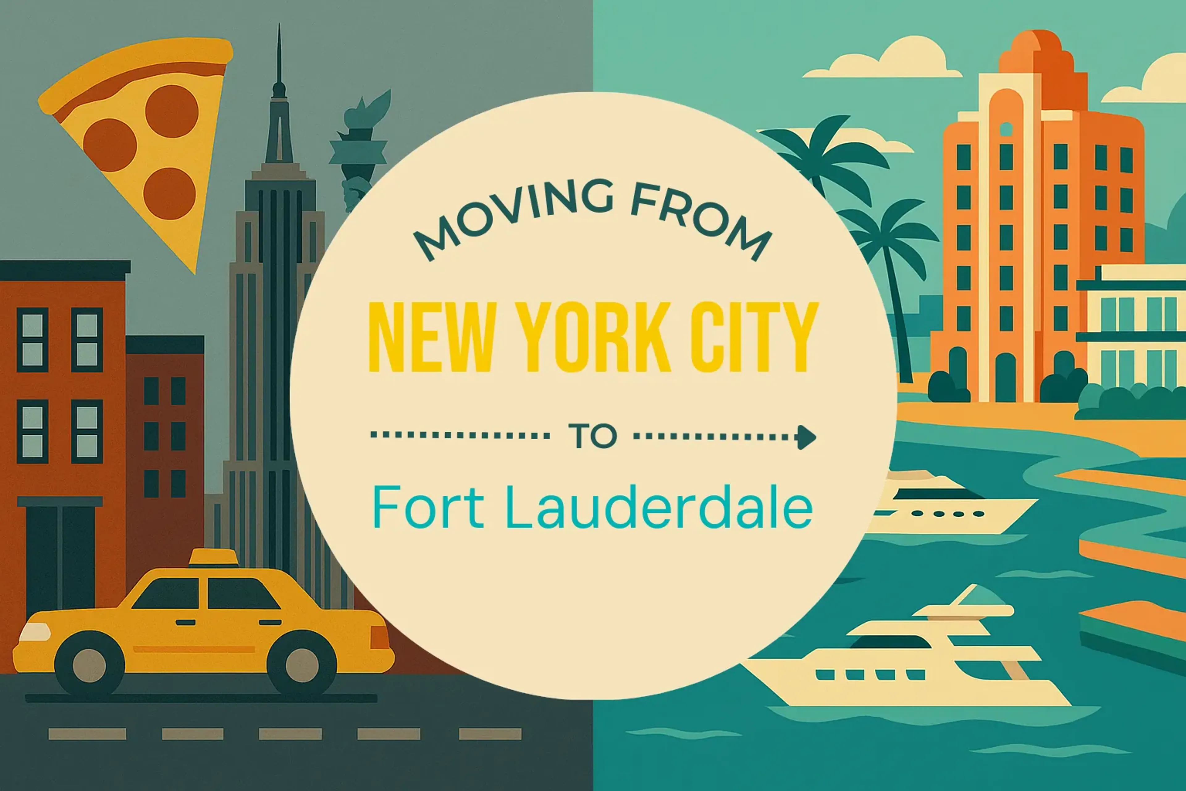 Side-by-side comparison of New York City to Fort Lauderdale moving companies