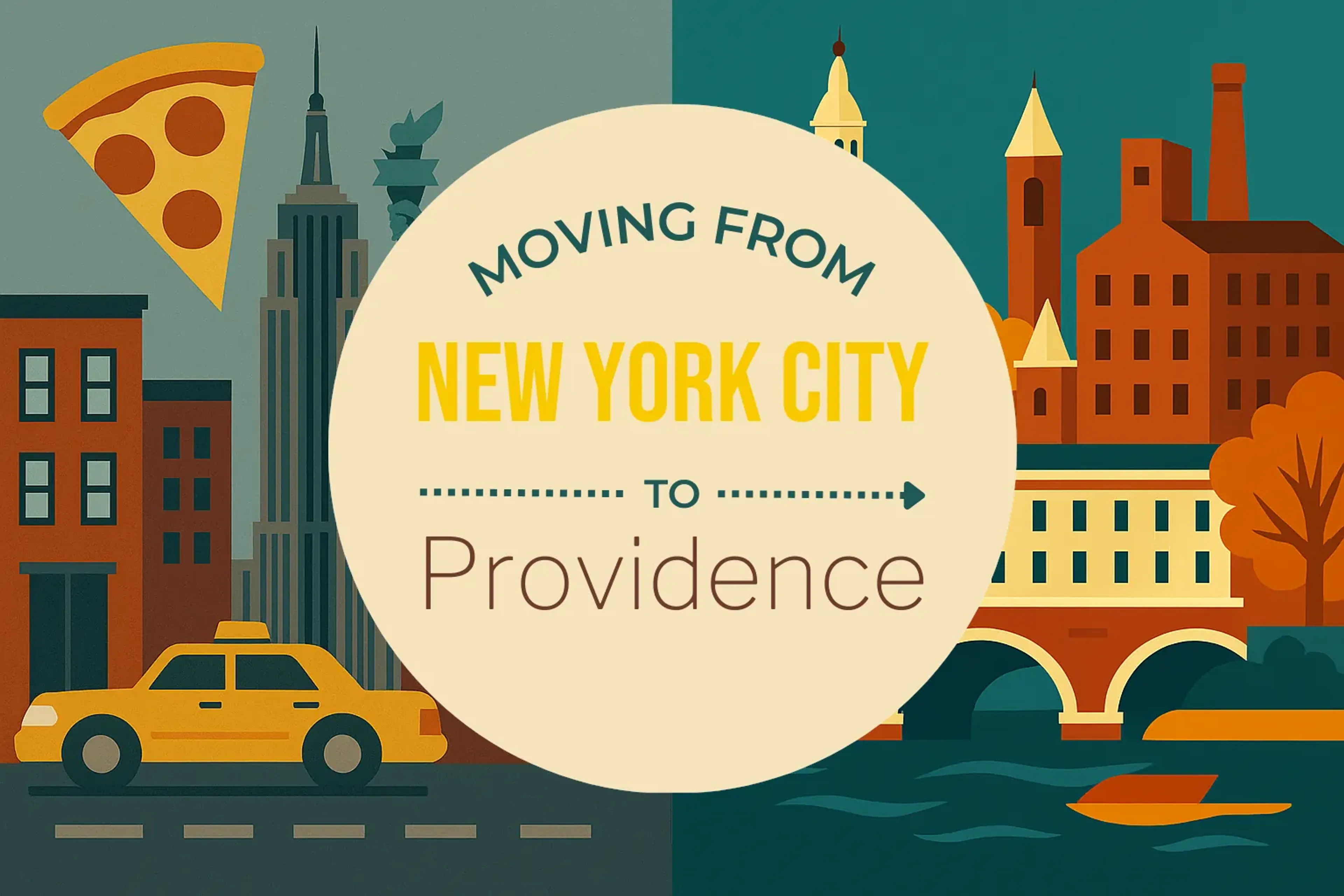 Side-by-side comparison of New York City to Providence moving companies