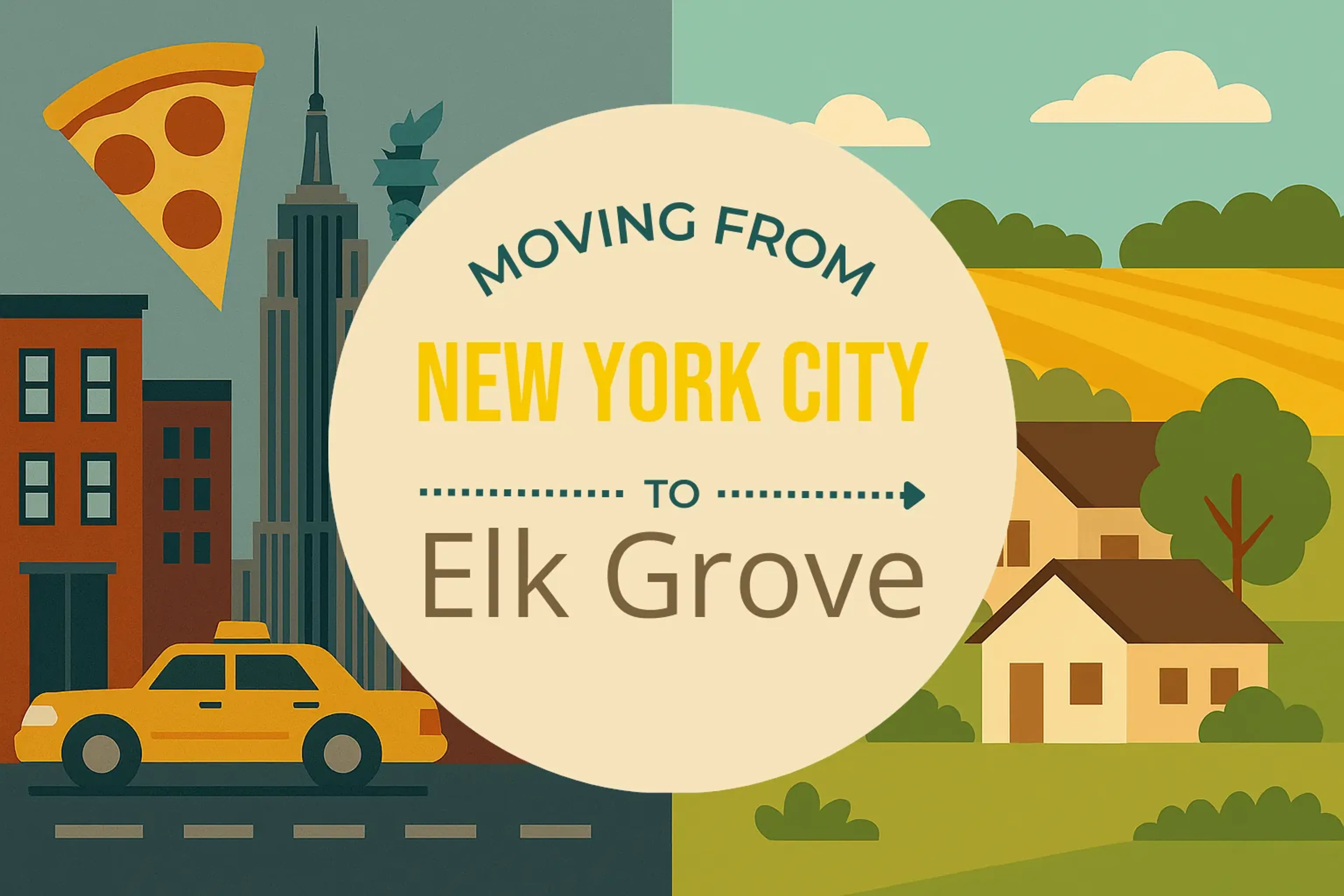 Side-by-side comparison of New York City to Elk Grove moving companies