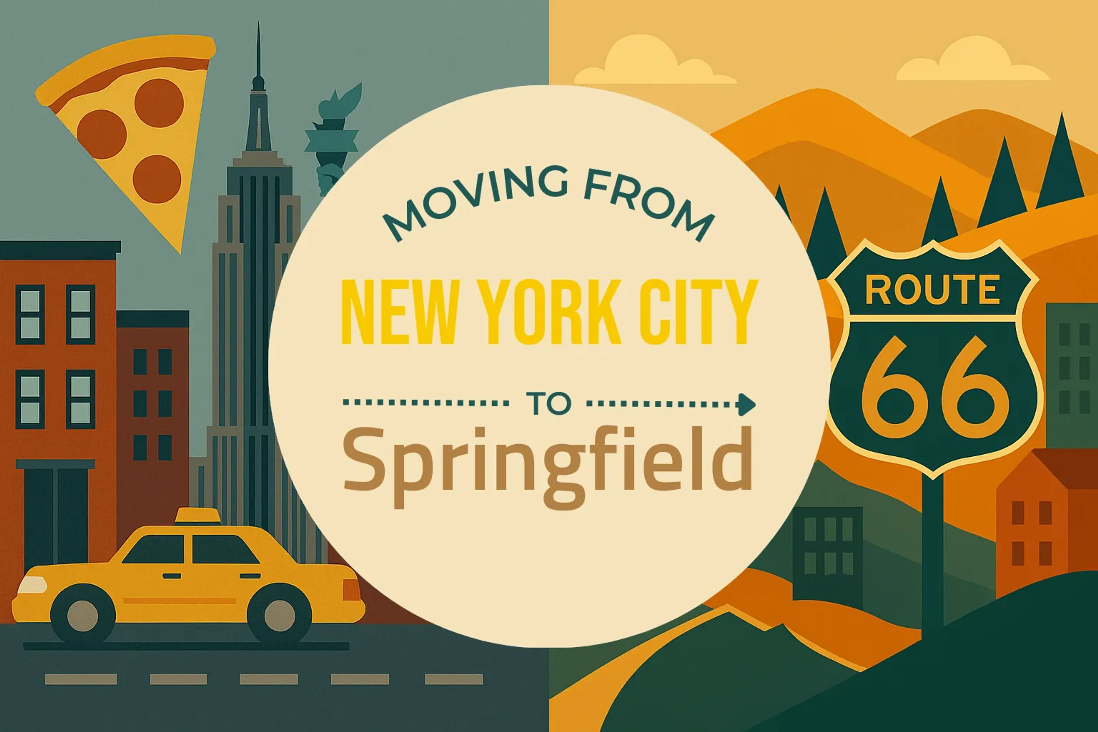 Side-by-side comparison of New York City to Springfield moving companies