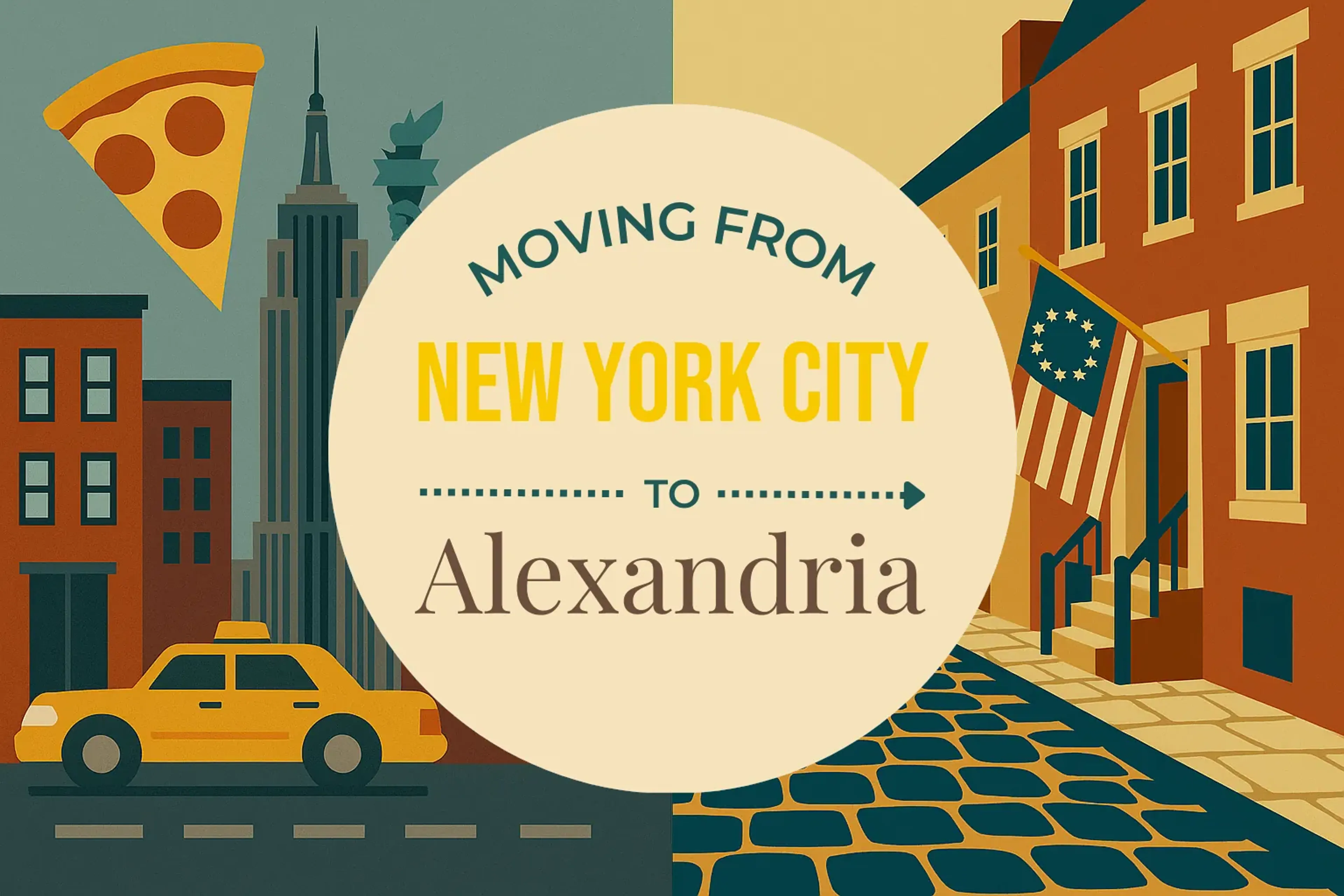 Side-by-side comparison of New York City to Alexandria moving companies