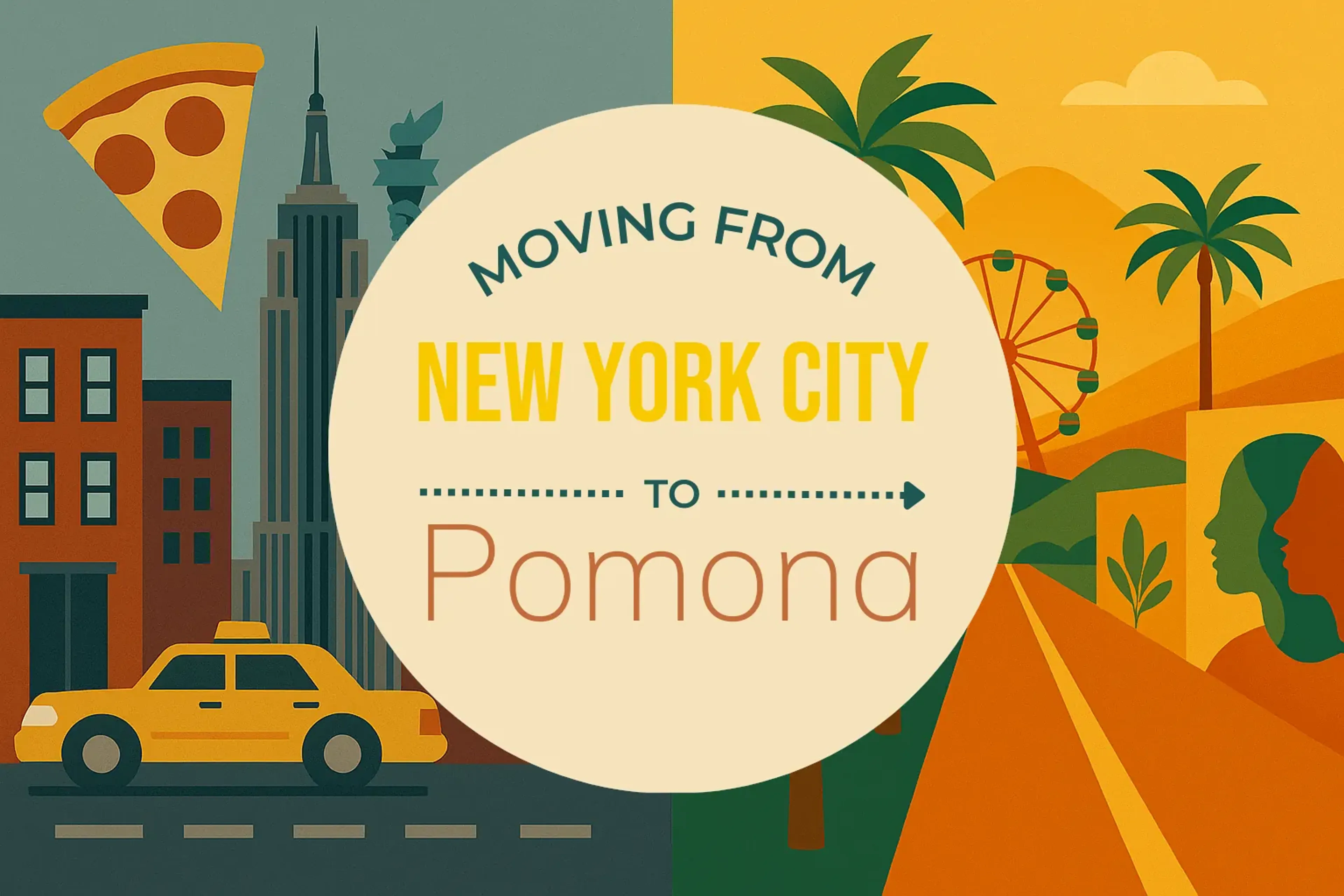 Side-by-side comparison of New York City to Pomona moving companies