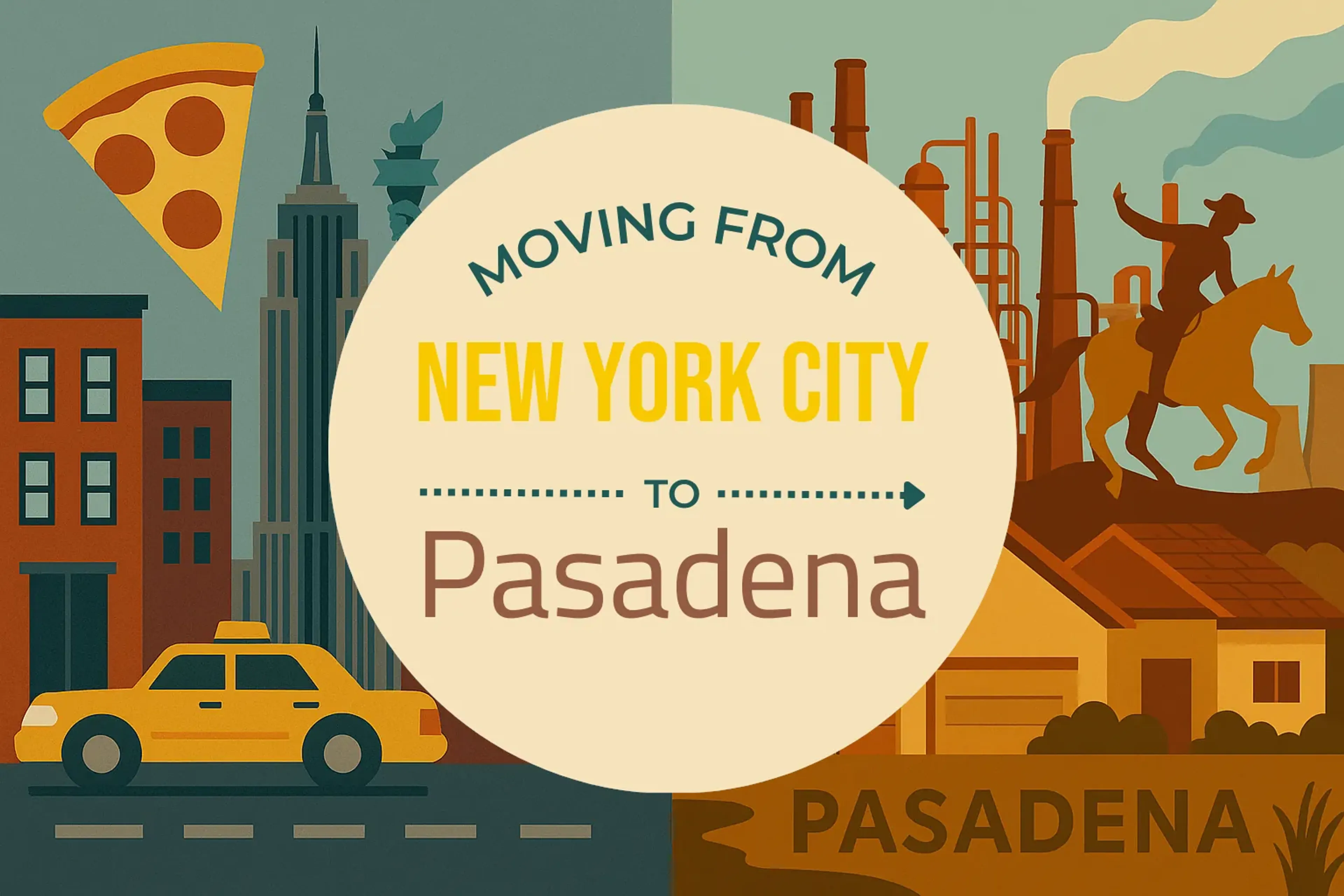 Side-by-side comparison of New York City to Pasadena moving companies