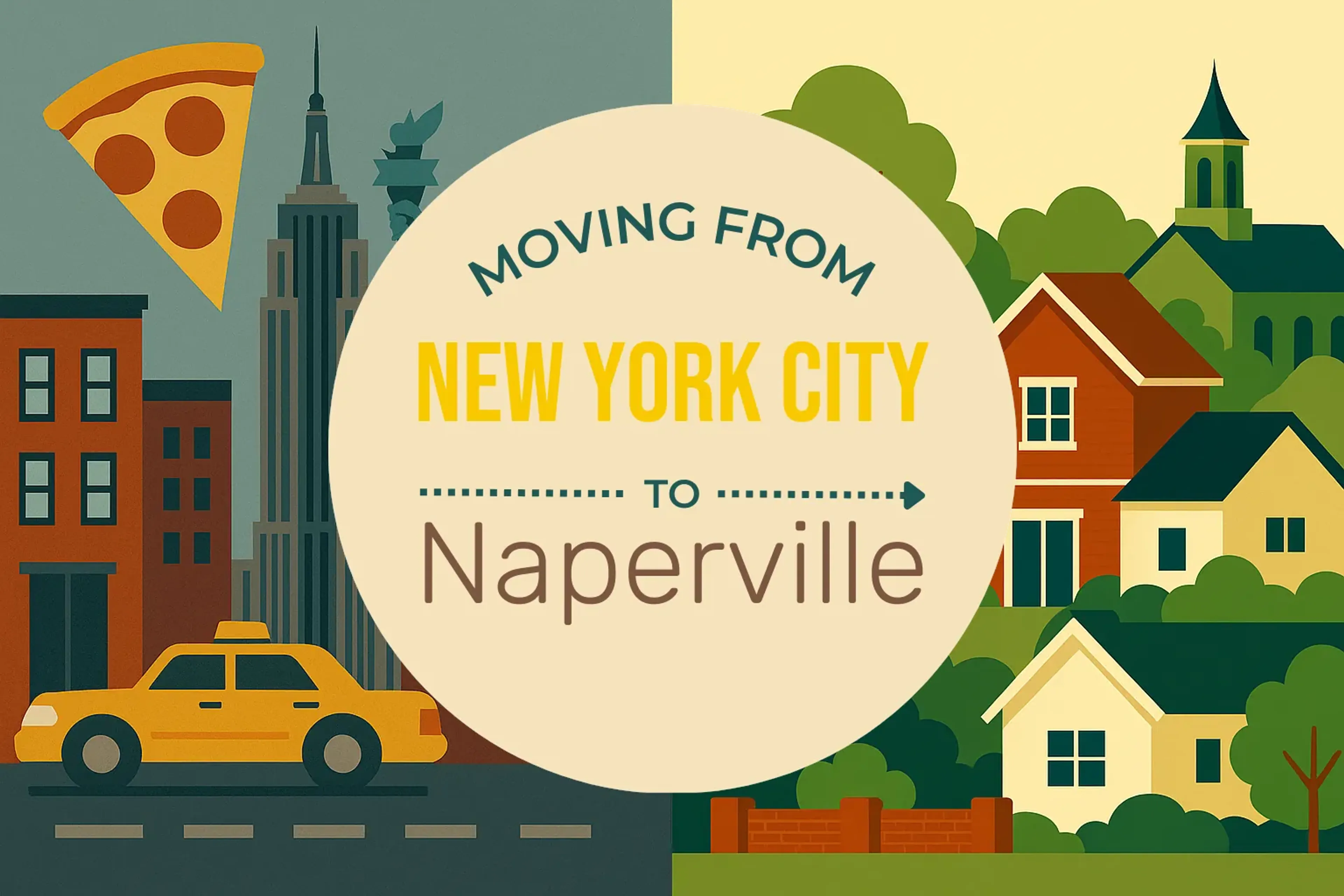 Side-by-side comparison of New York City to Naperville moving companies