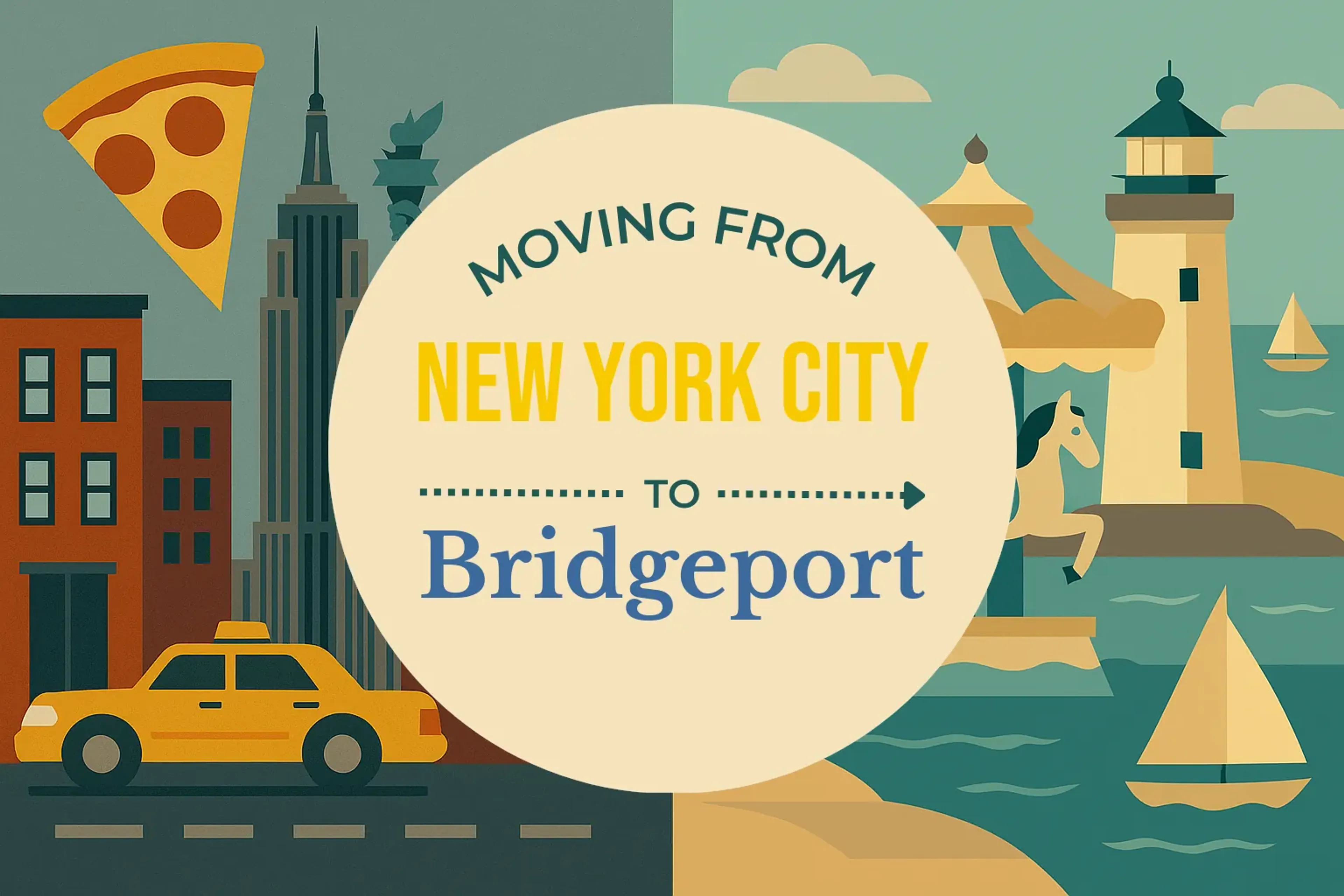 Side-by-side comparison of New York City to Bridgeport moving companies