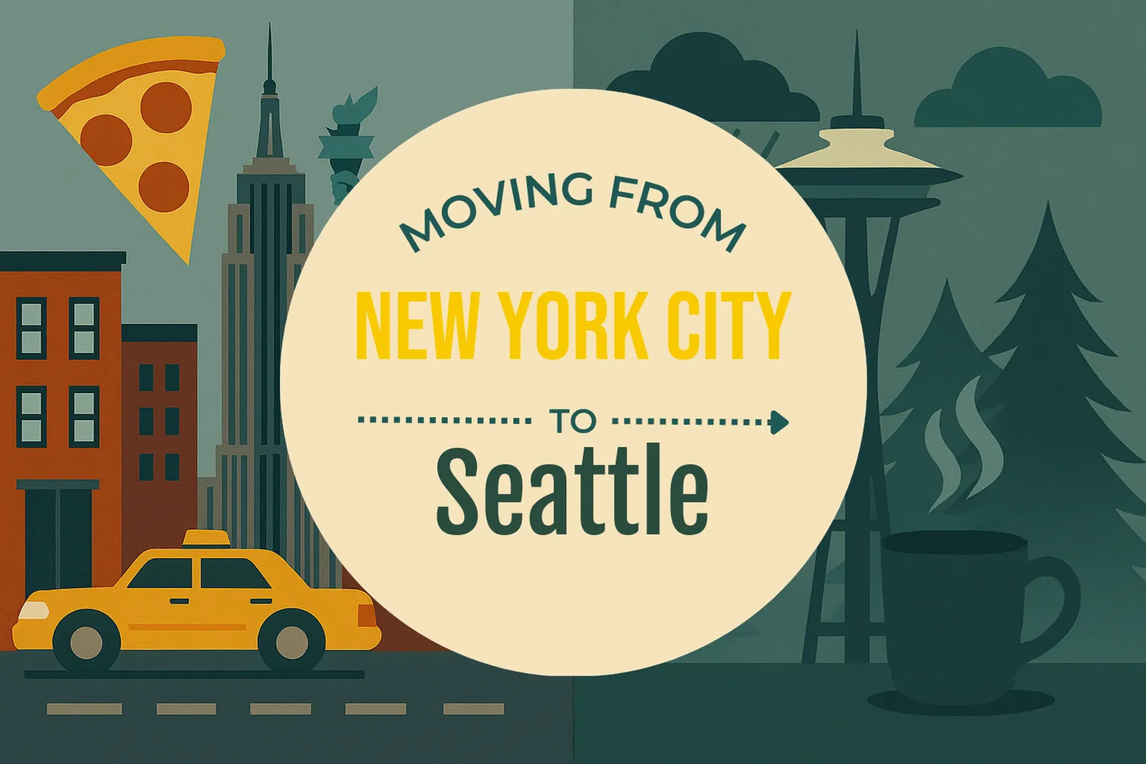 Side-by-side comparison of New York City to Seattle moving companies