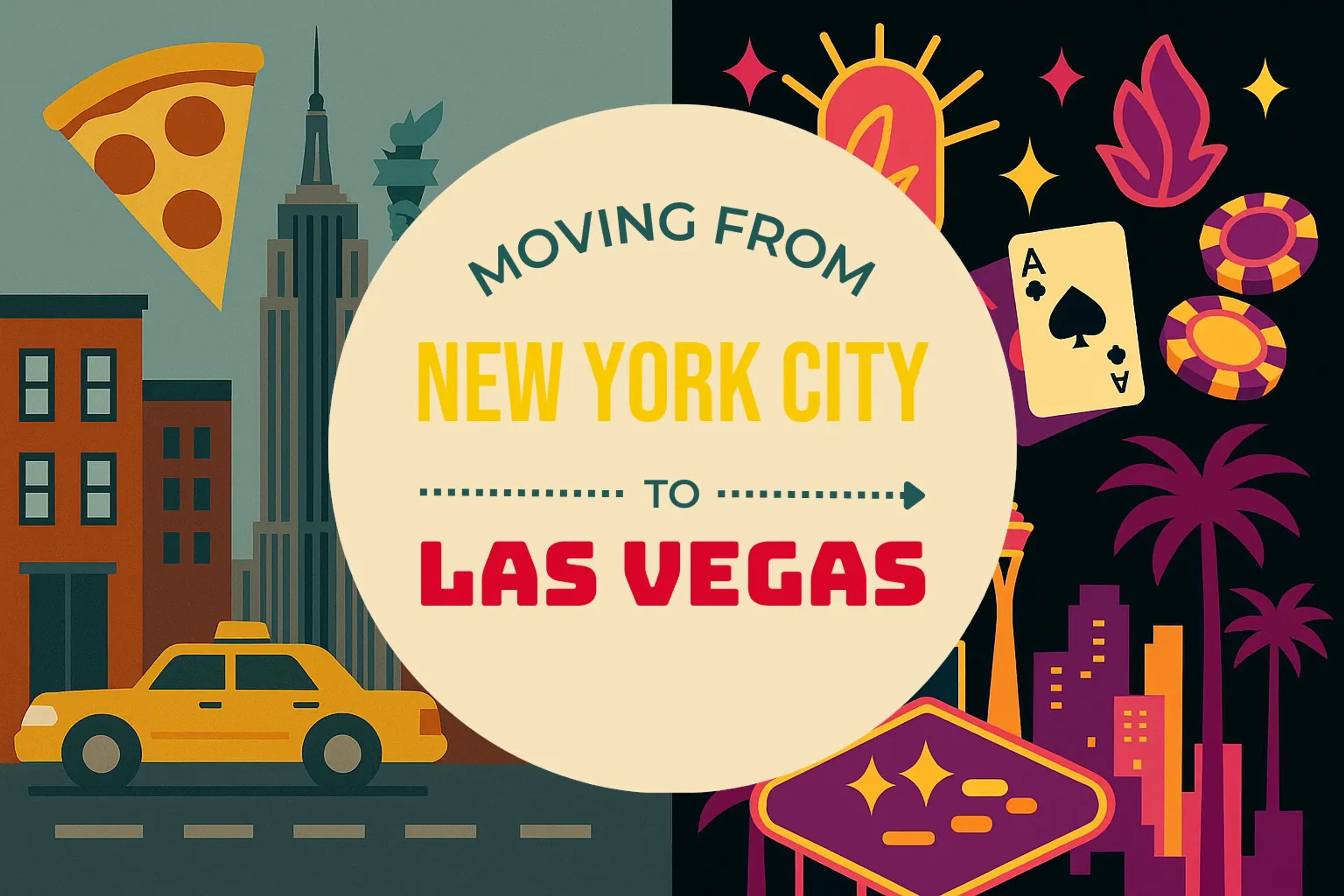 Side-by-side comparison of New York City to Las Vegas moving companies