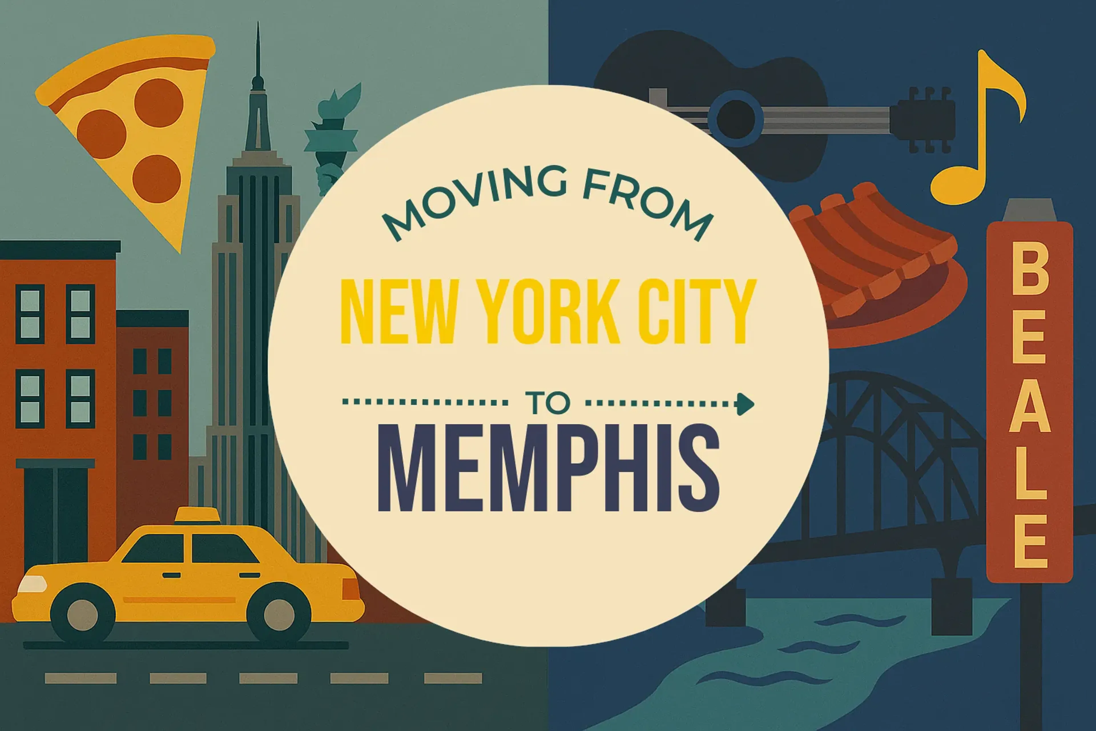 Side-by-side comparison of New York City to Memphis moving companies