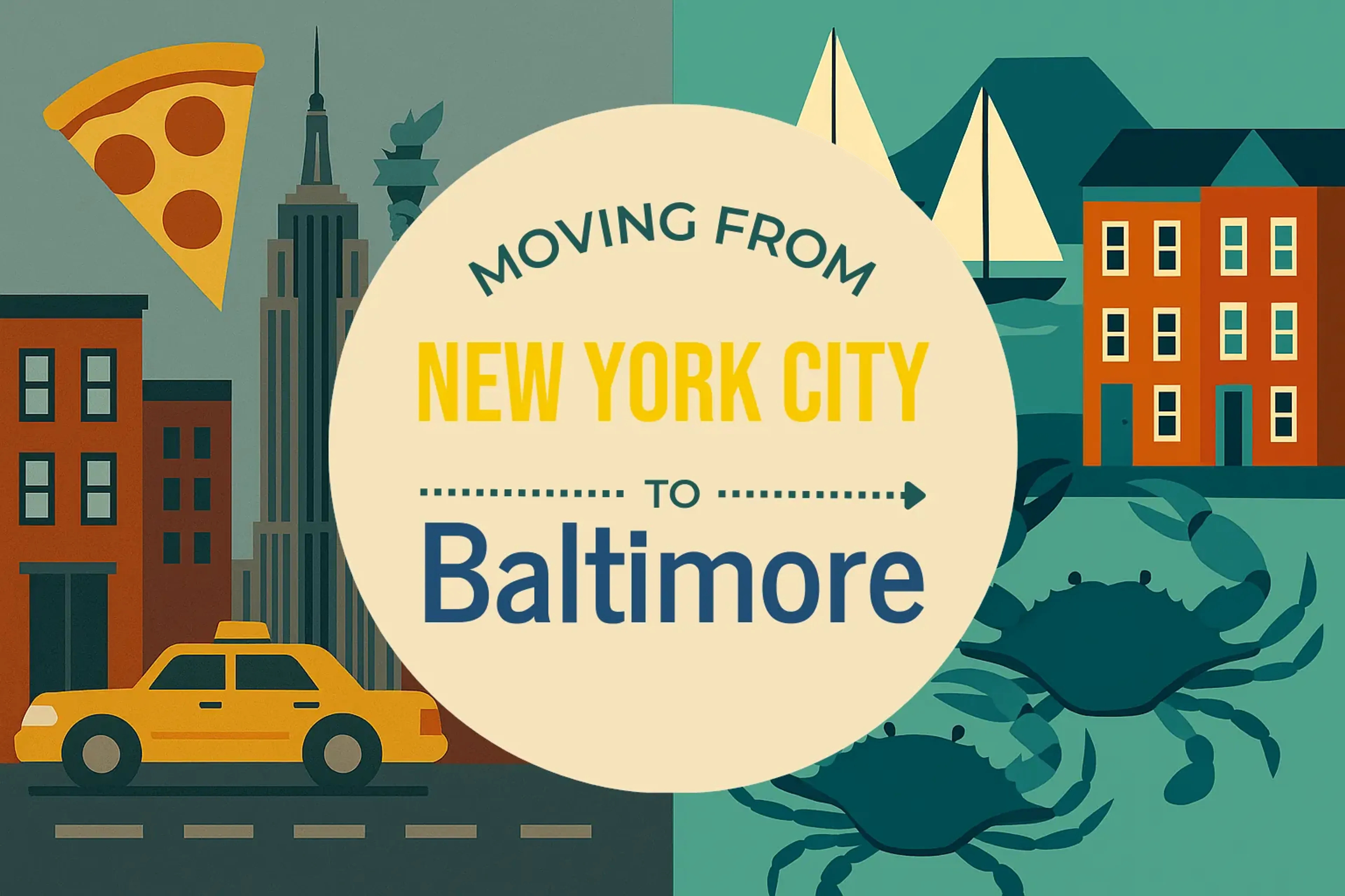 Side-by-side comparison of New York City to Baltimore moving companies