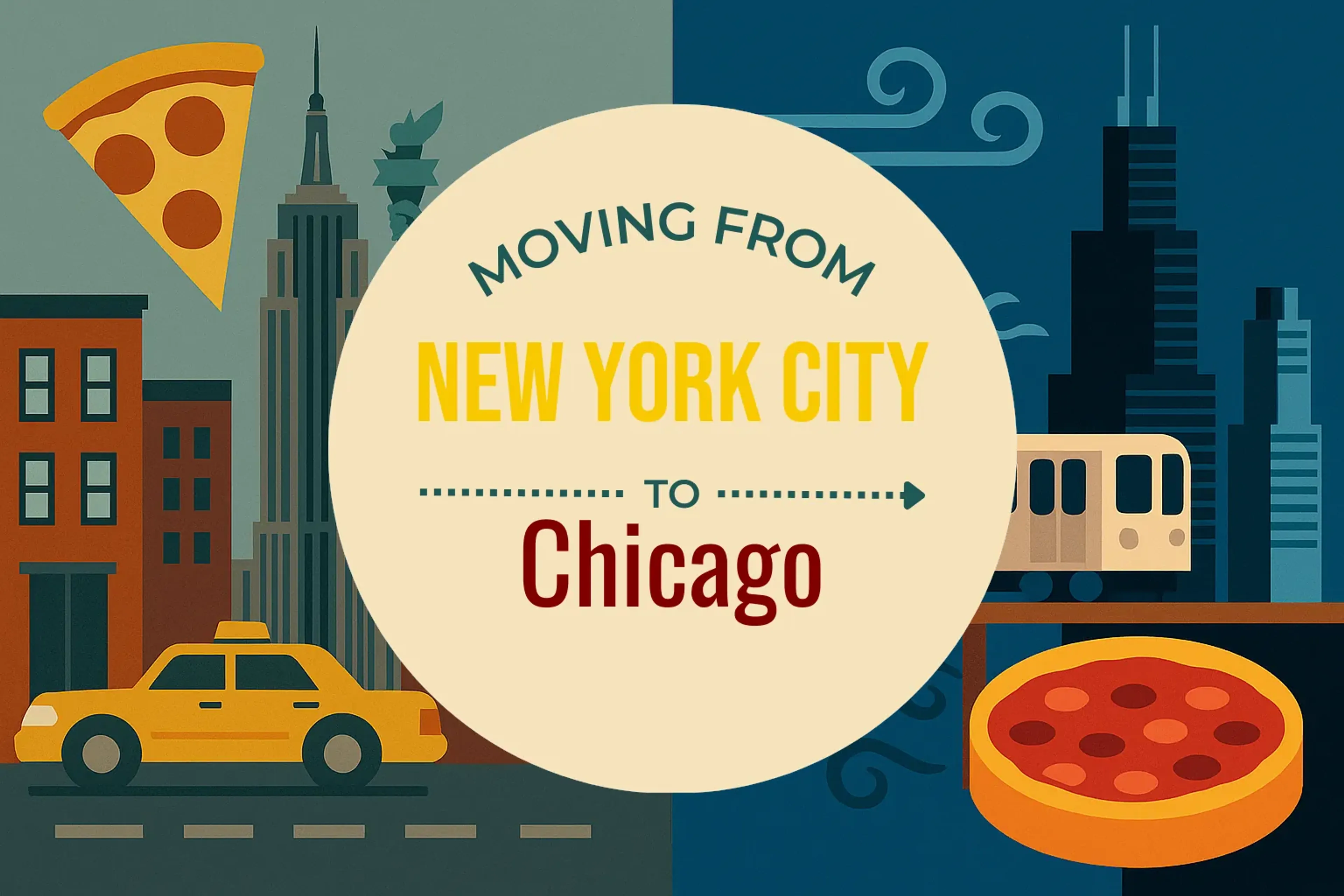 Side-by-side comparison of New York City to Chicago moving companies