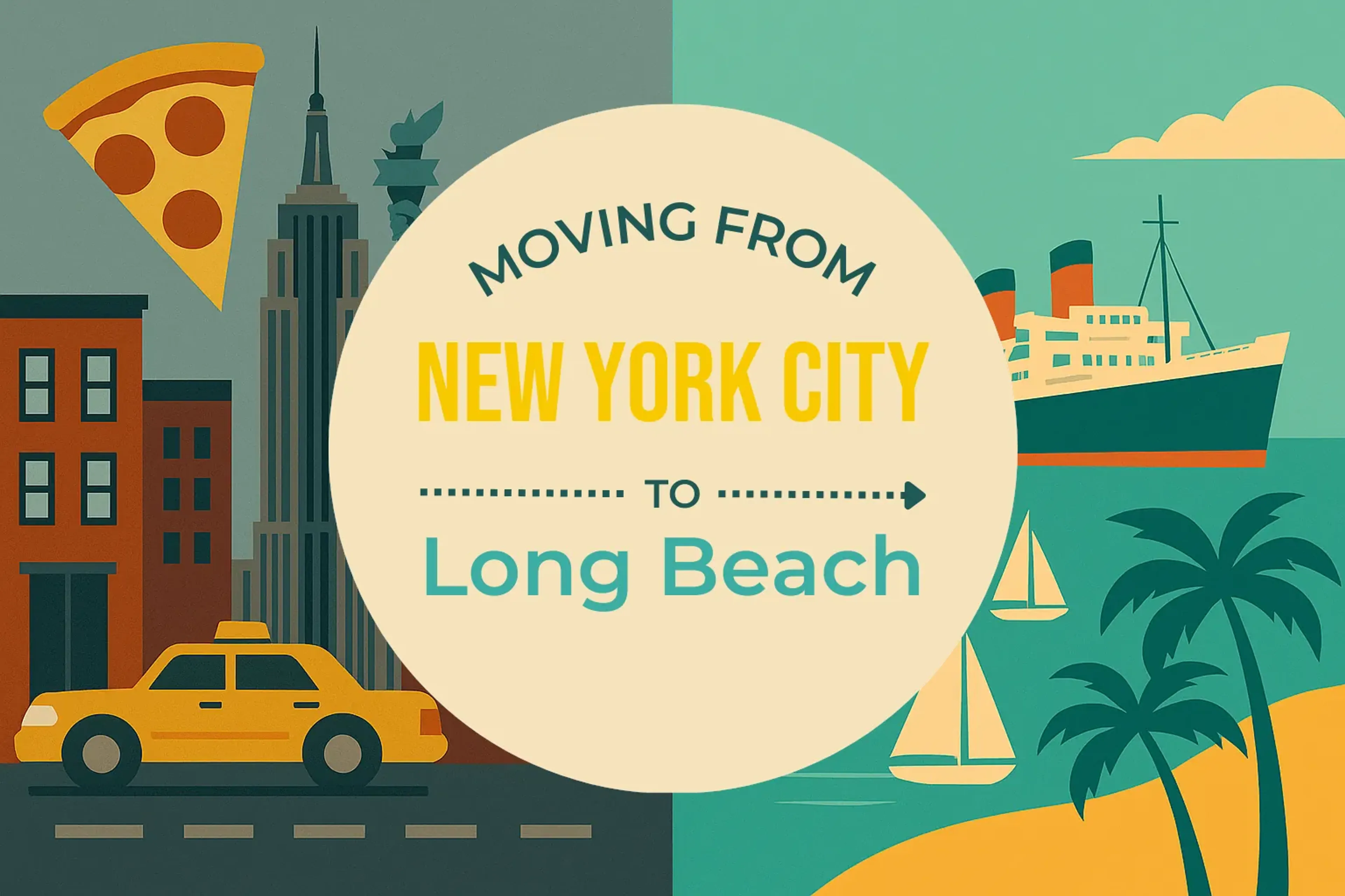 Side-by-side comparison of New York City to Long Beach moving companies