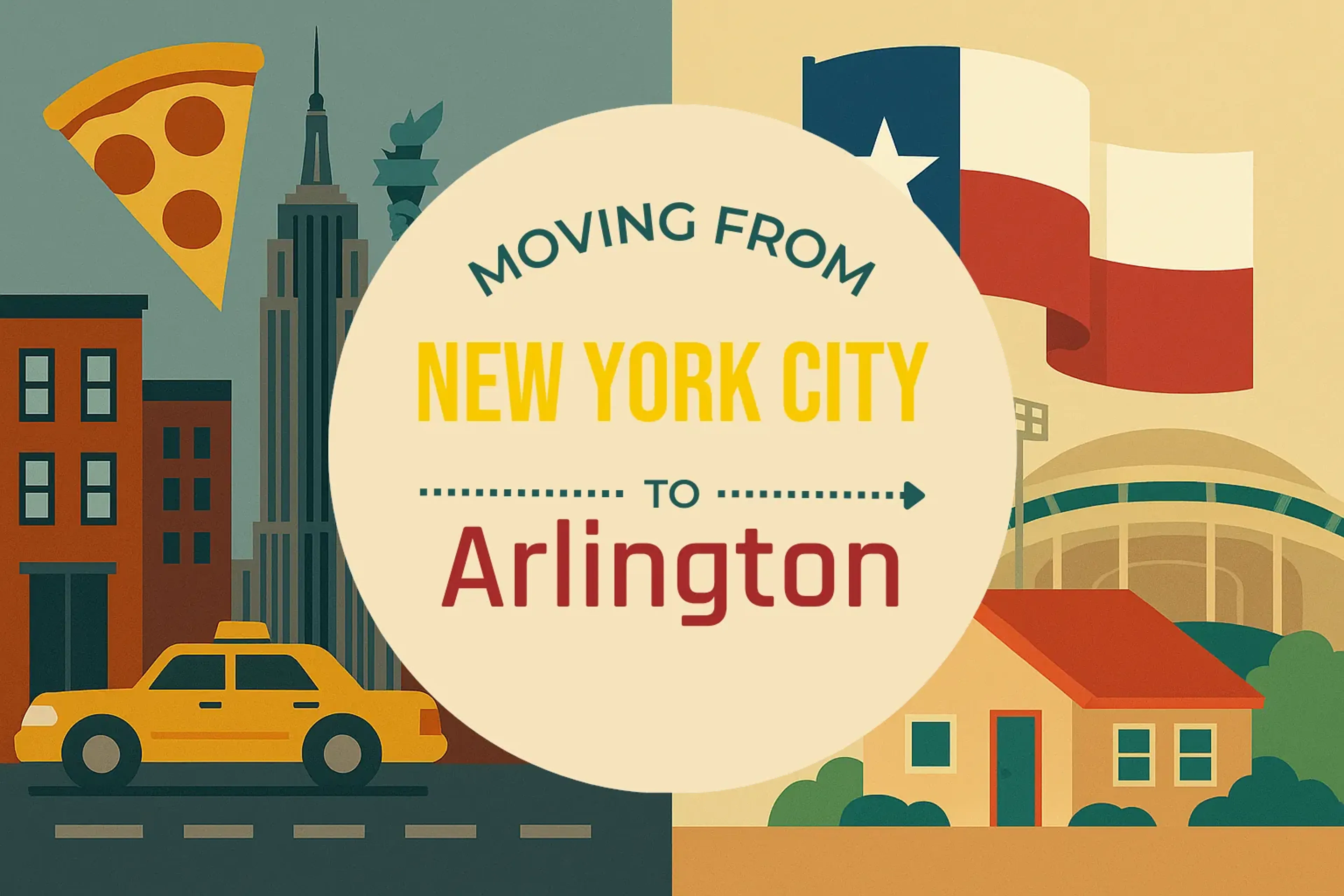 Side-by-side comparison of New York City to Arlington moving companies