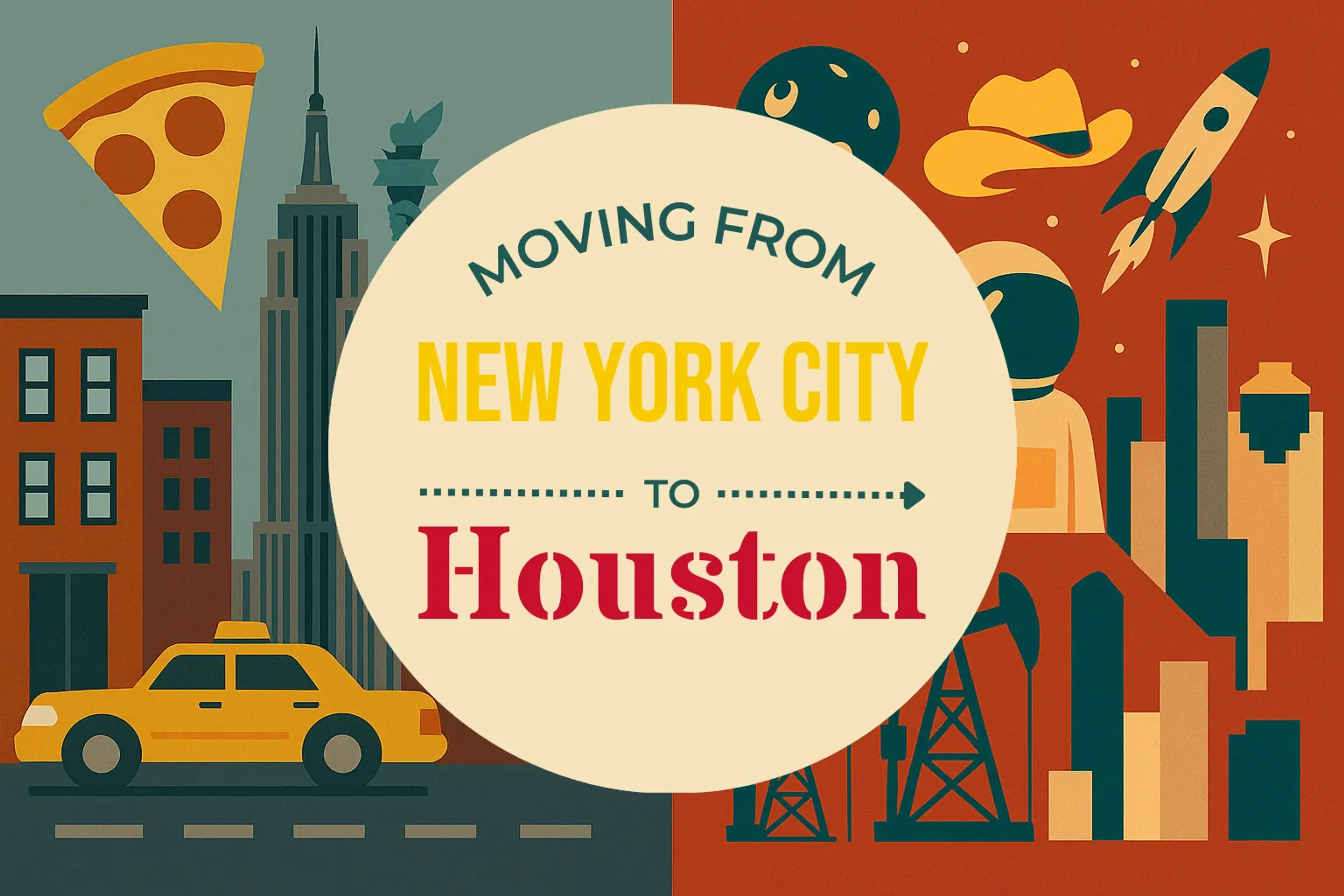 Side-by-side comparison of New York City to Houston moving companies