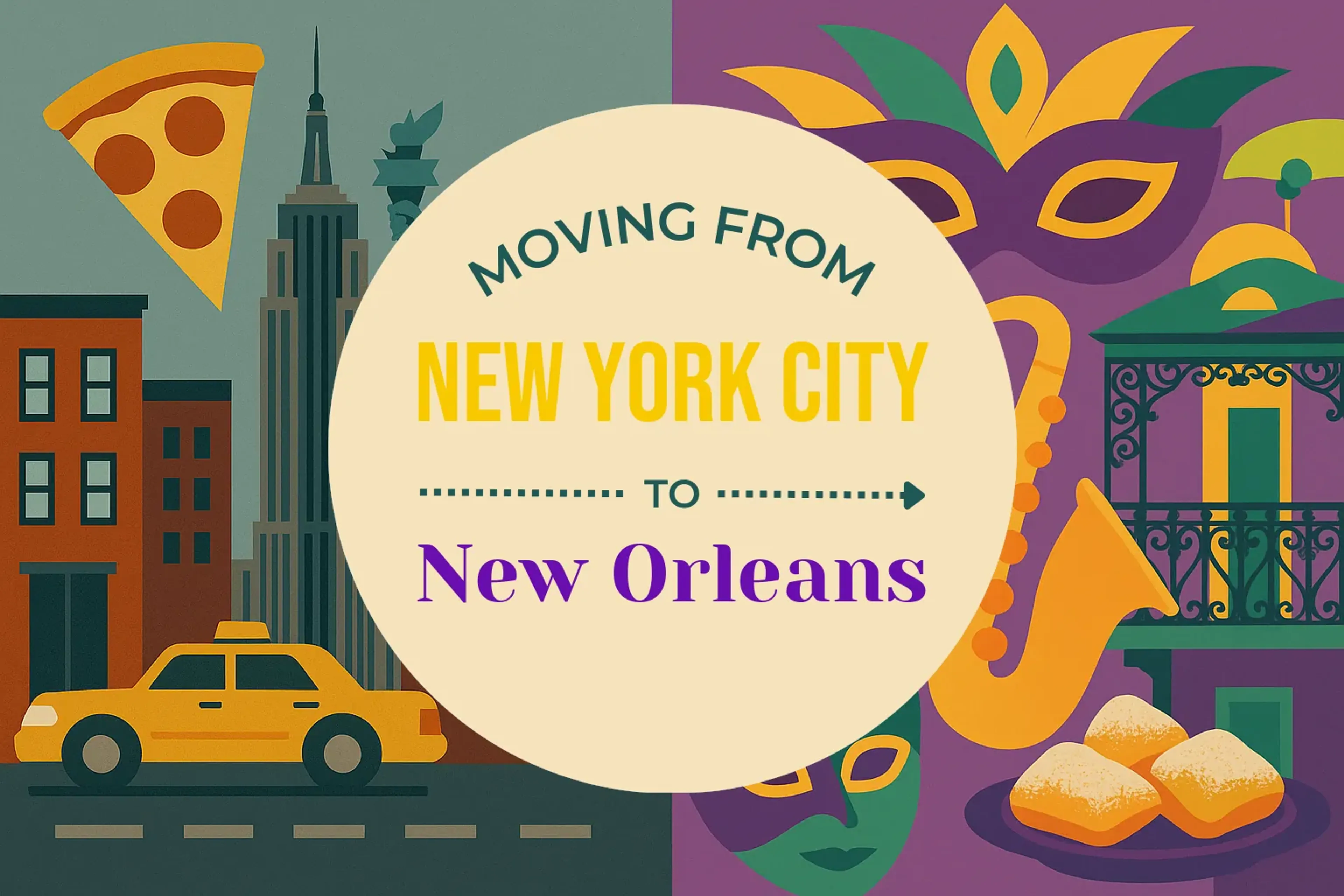Side-by-side comparison of New York City to New Orleans moving companies