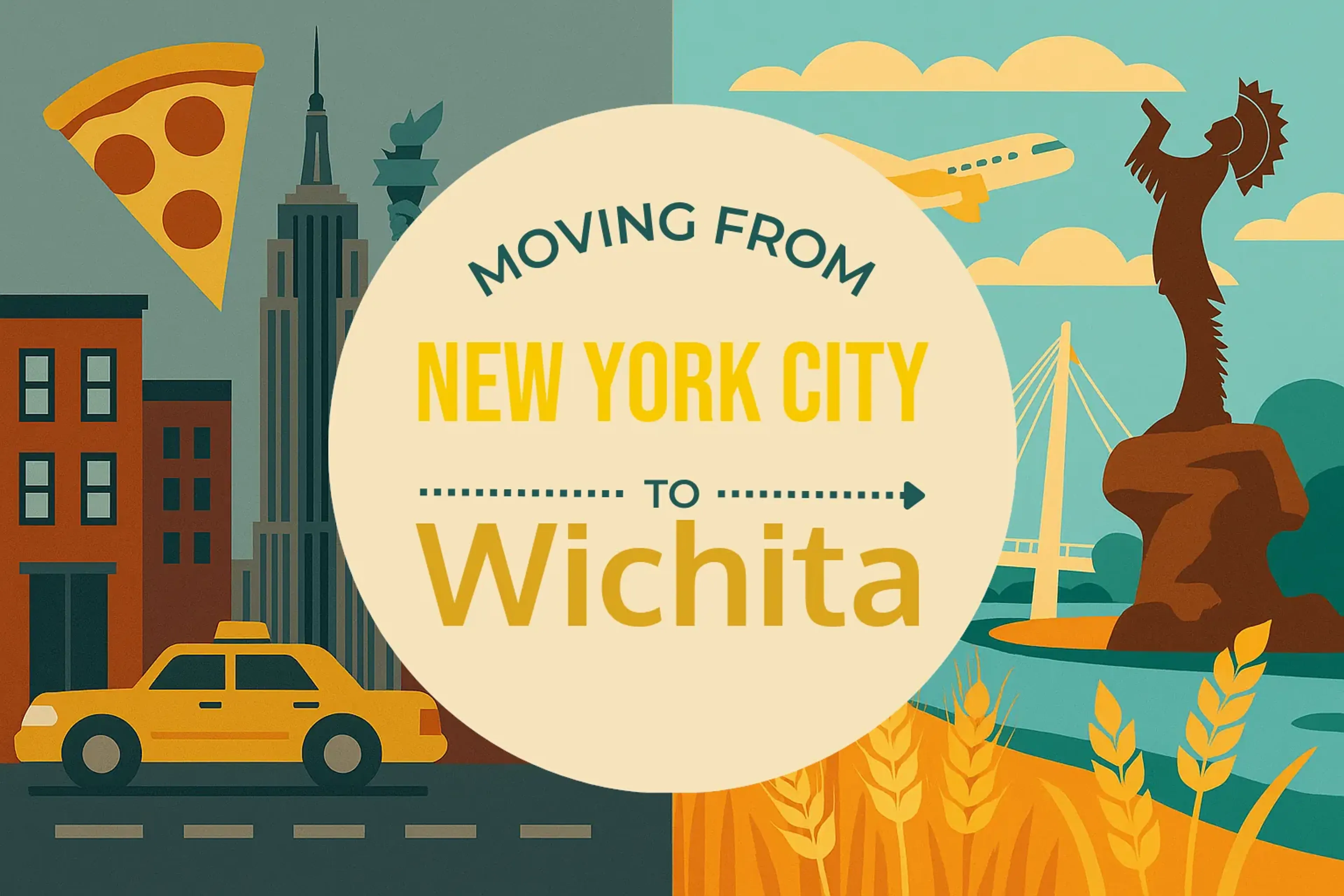 Side-by-side comparison of New York City to Wichita moving companies