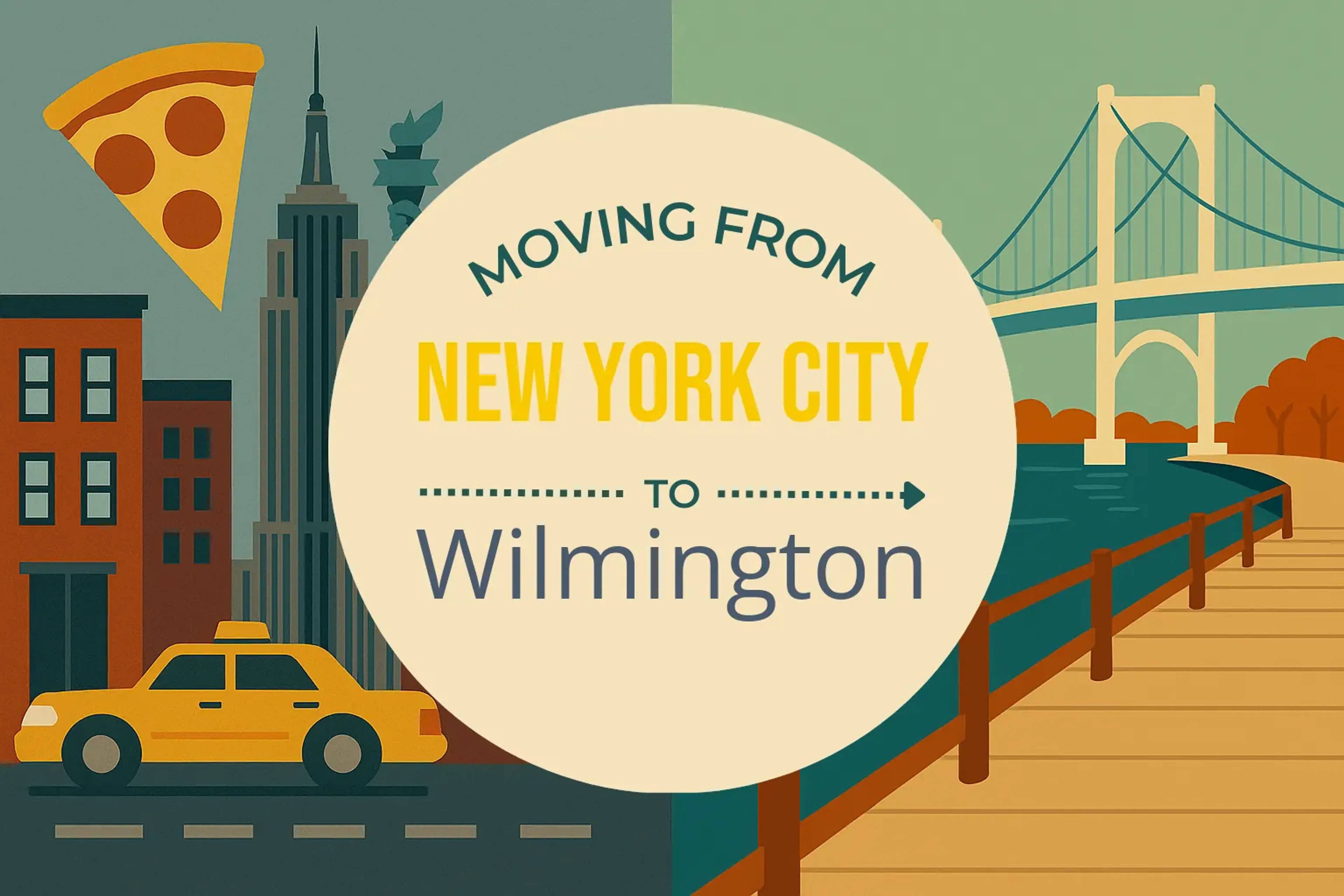 Side-by-side comparison of New York City to Wilmington moving companies