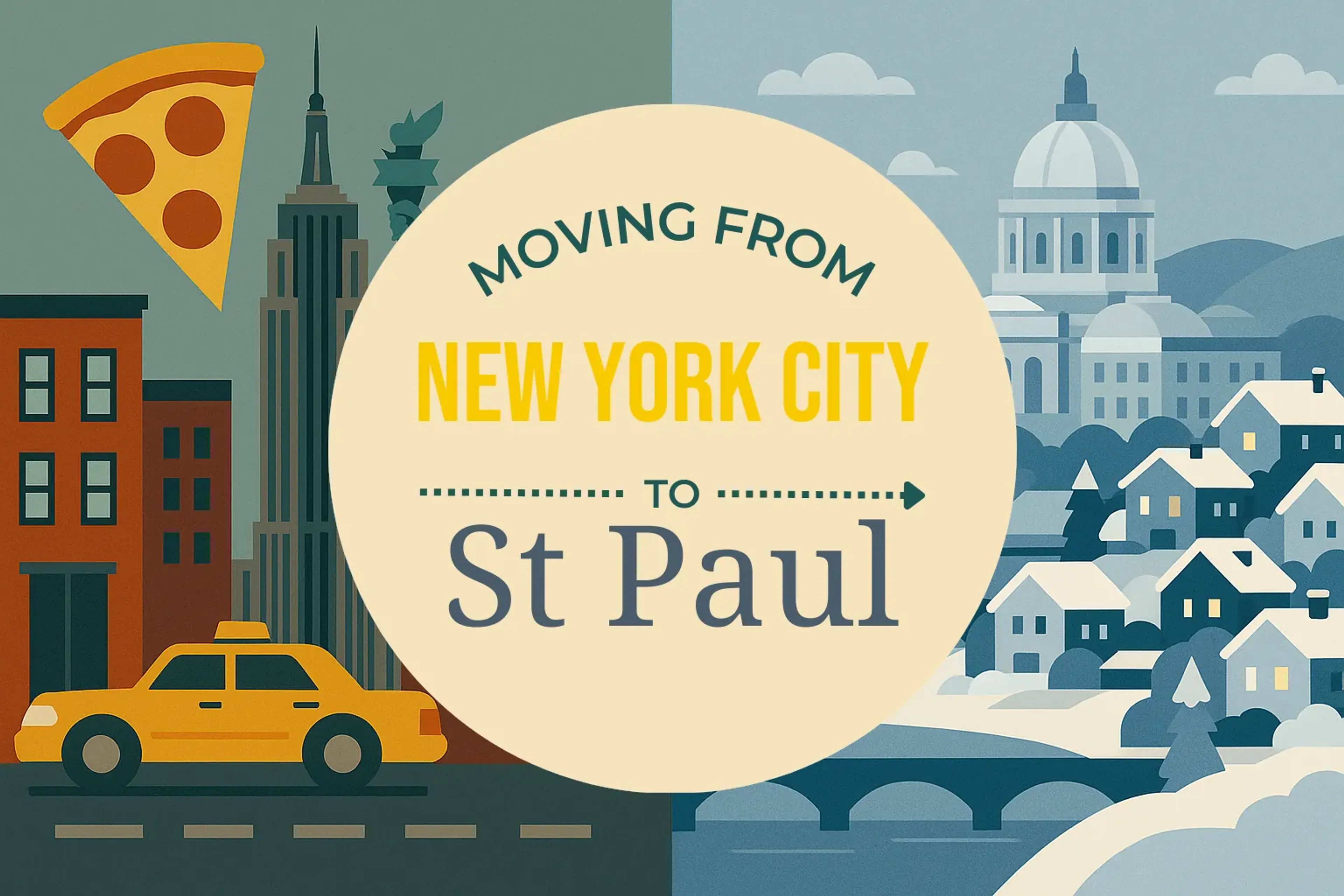 Side-by-side comparison of New York City to St. Paul moving companies