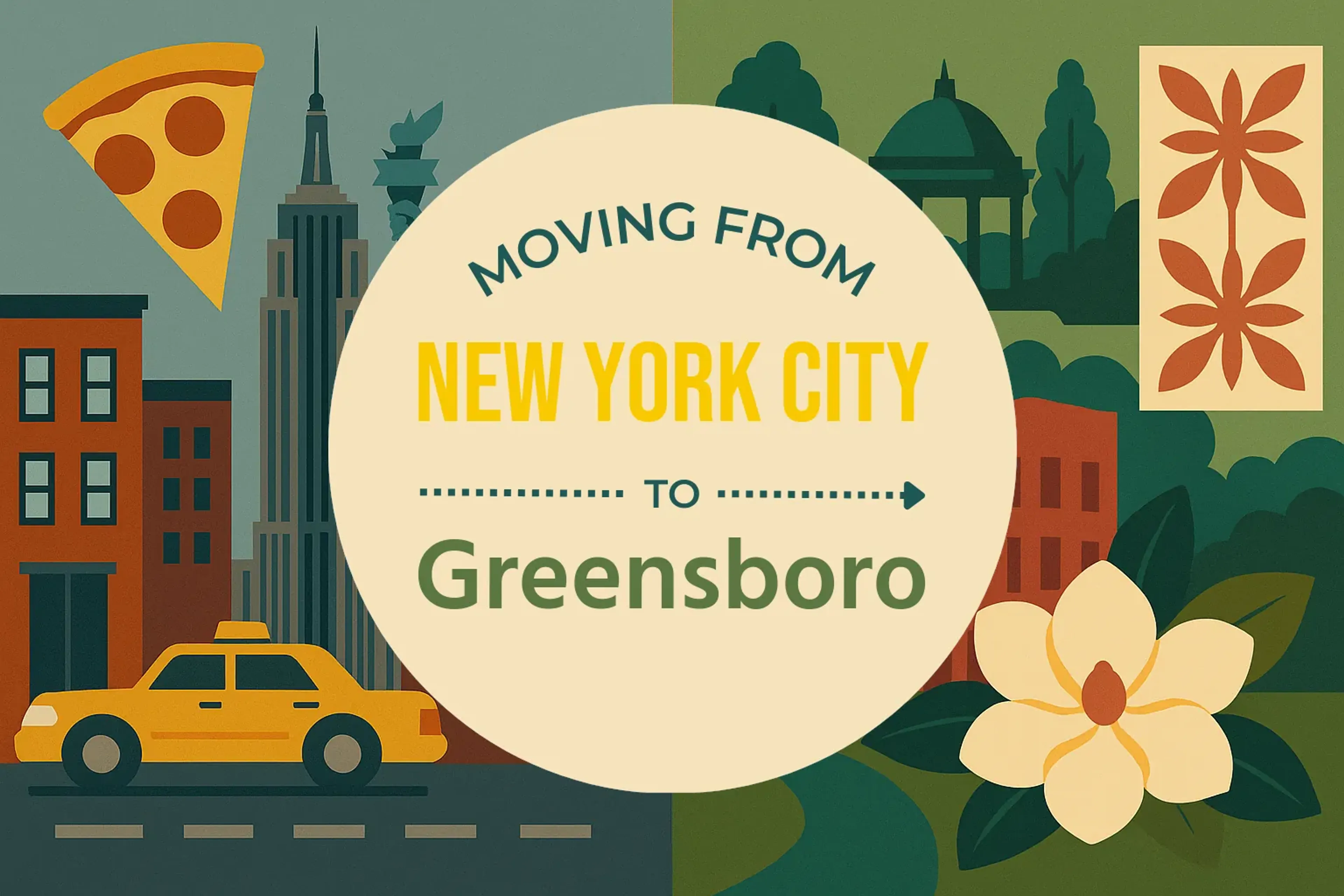 Side-by-side comparison of New York City to Greensboro moving companies