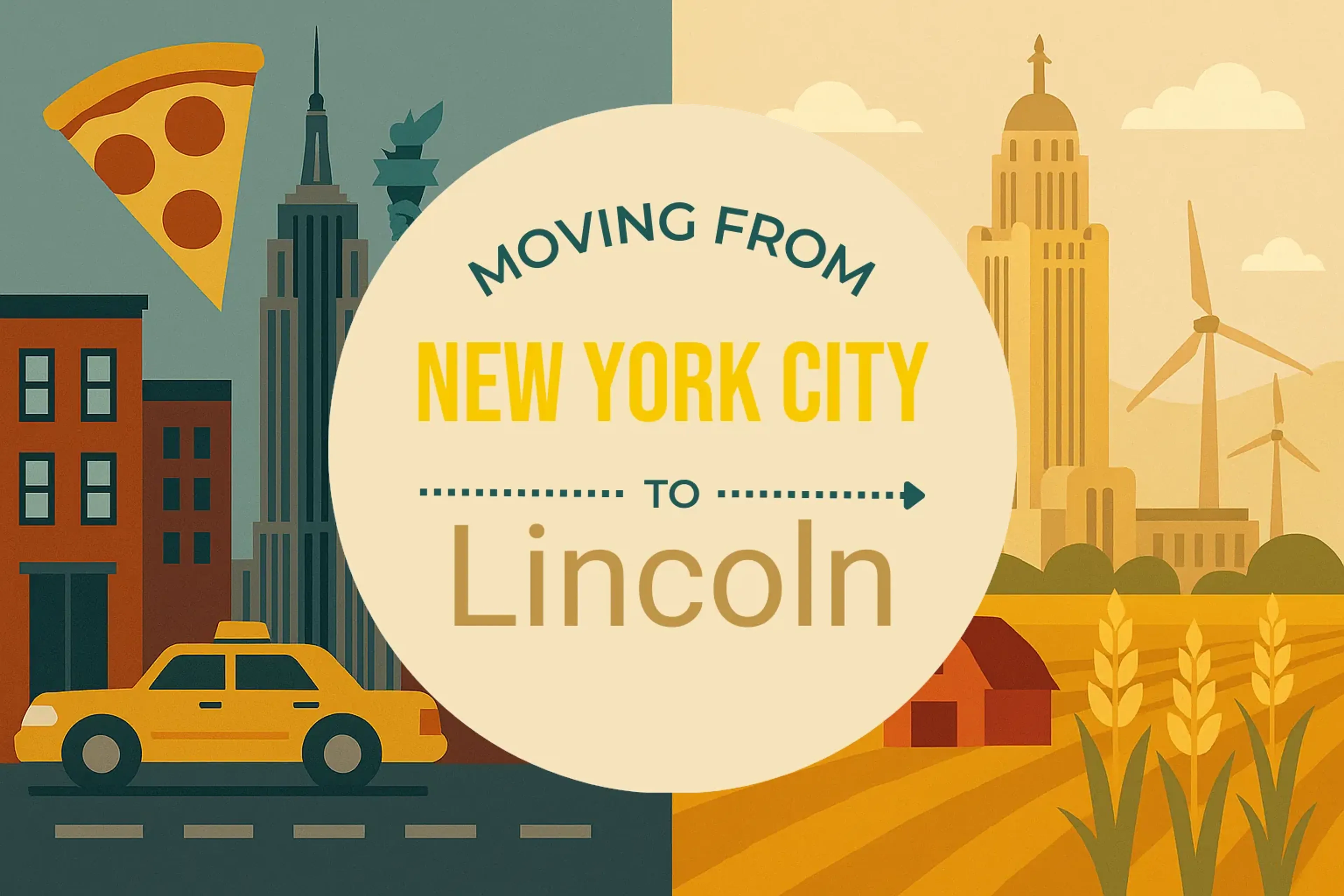 Side-by-side comparison of New York City to Lincoln moving companies