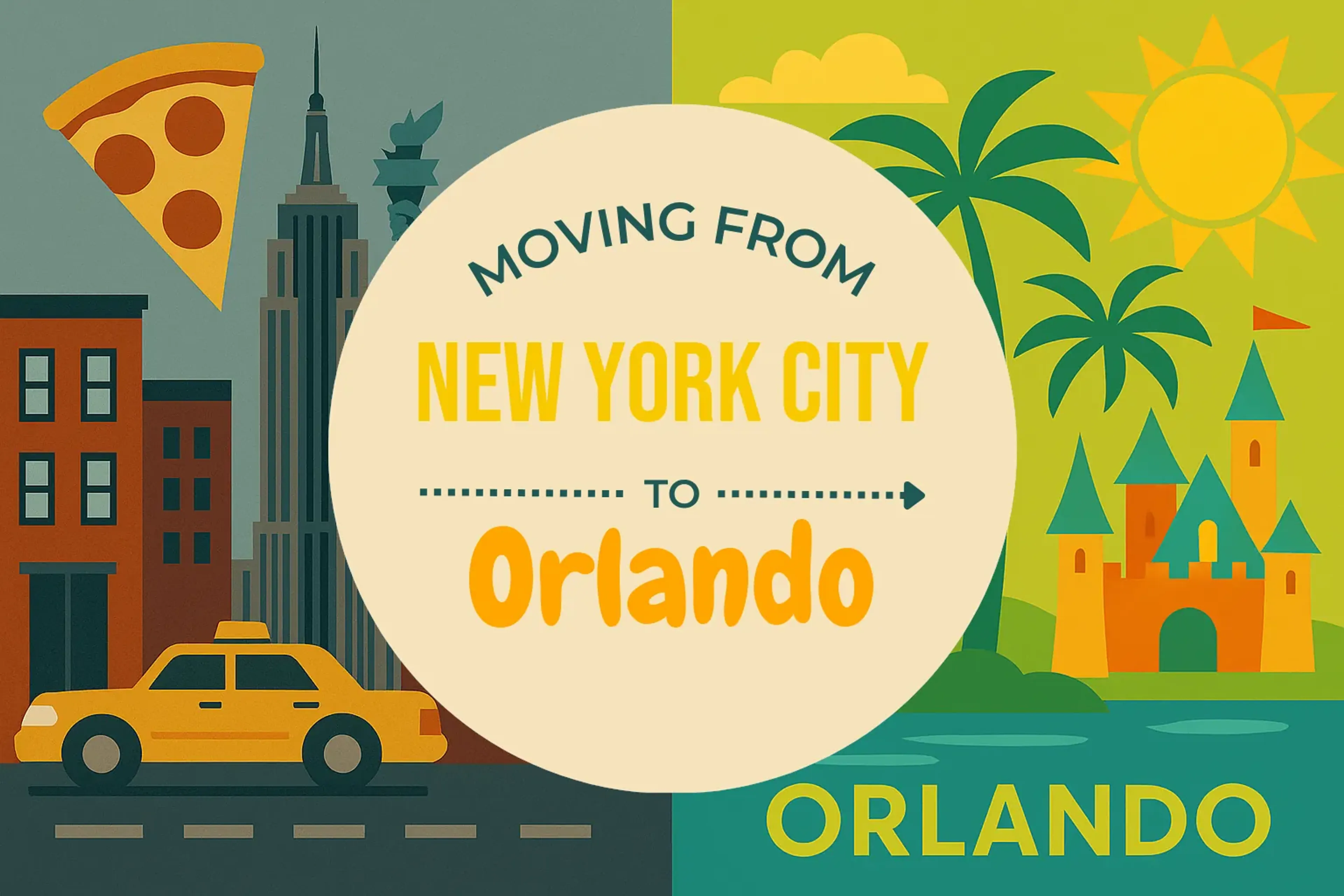 Side-by-side comparison of New York City to Orlando moving companies
