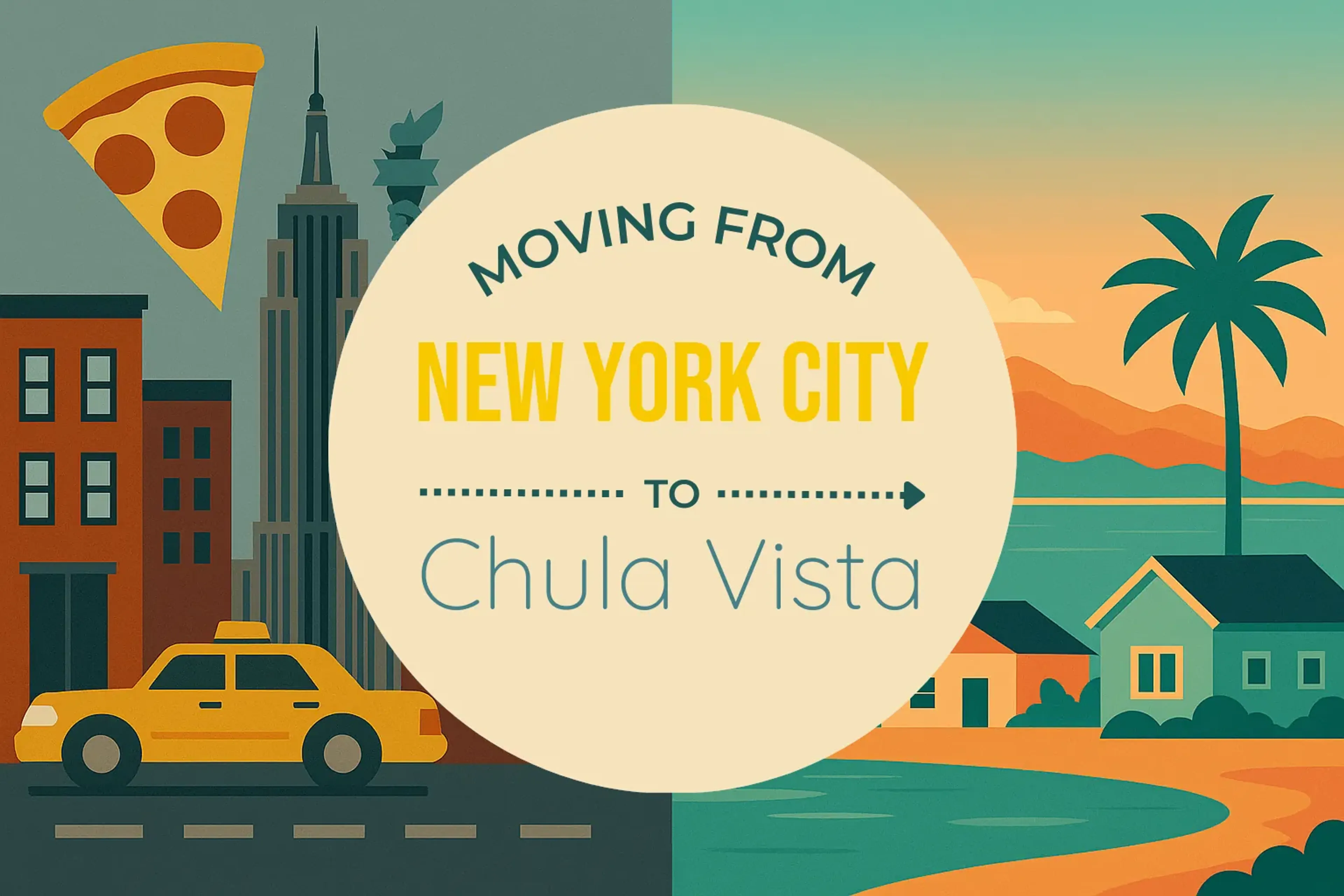Side-by-side comparison of New York City to Chula Vista moving companies