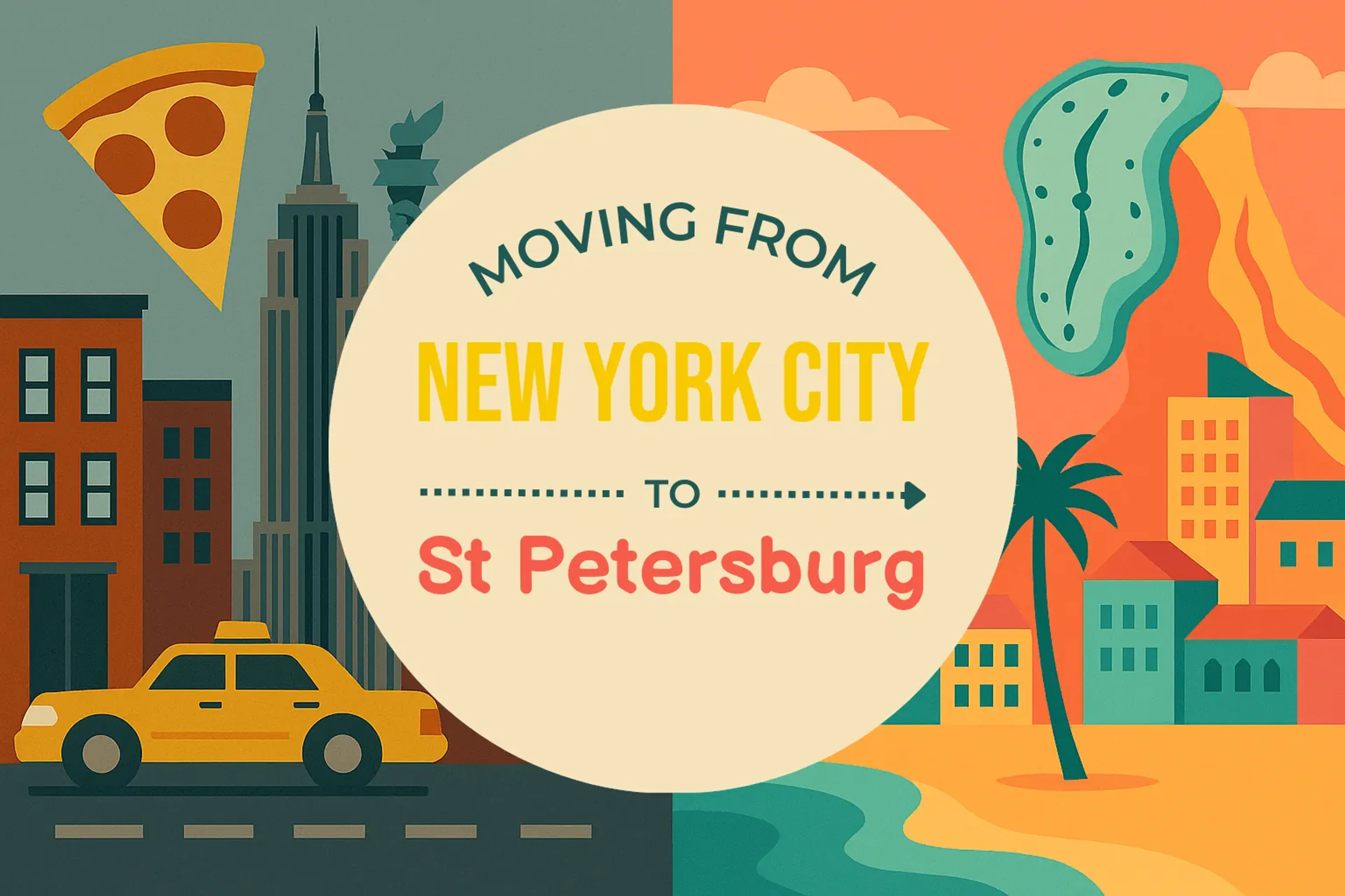 Side-by-side comparison of New York City to St. Petersburg moving companies