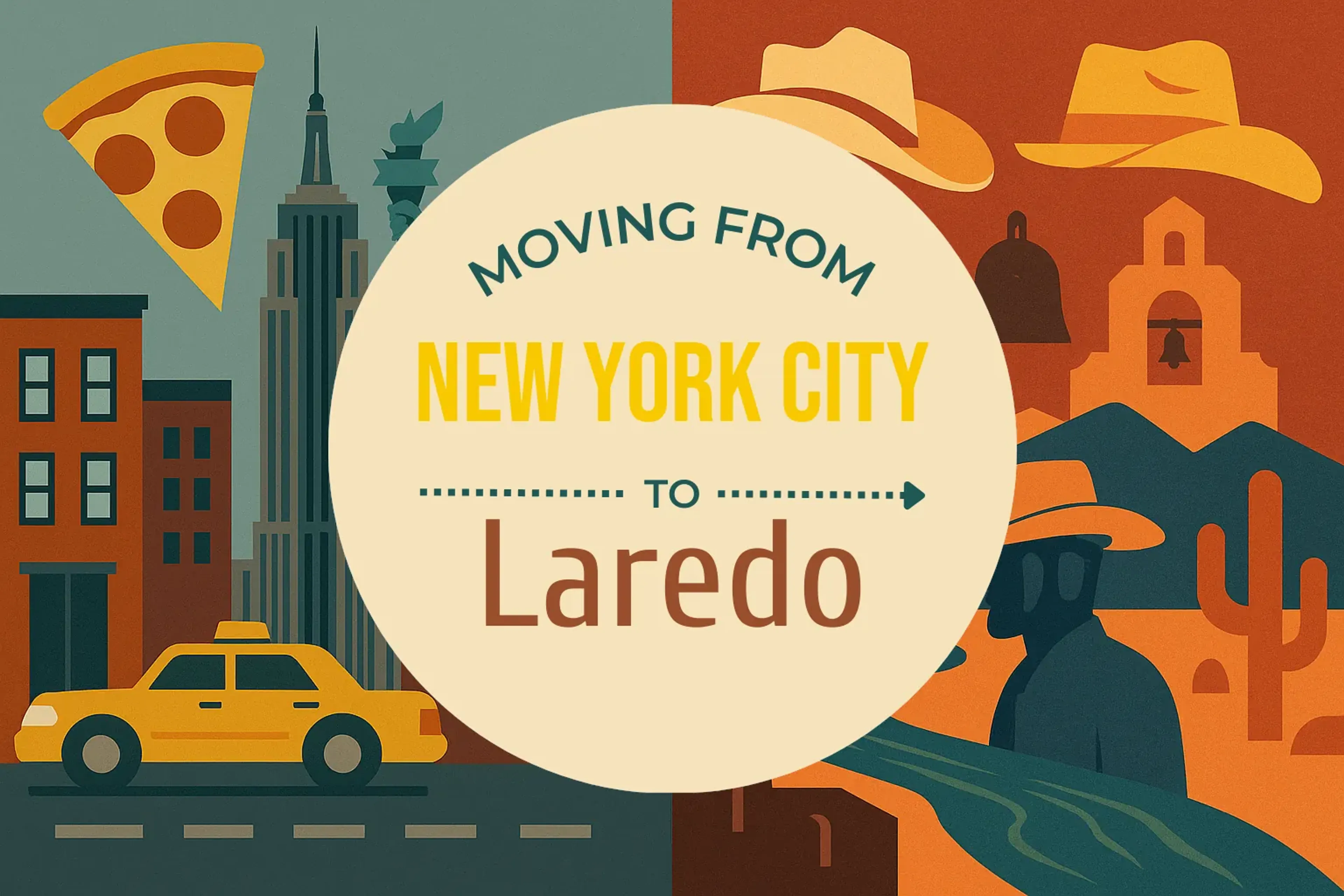 Side-by-side comparison of New York City to Laredo moving companies