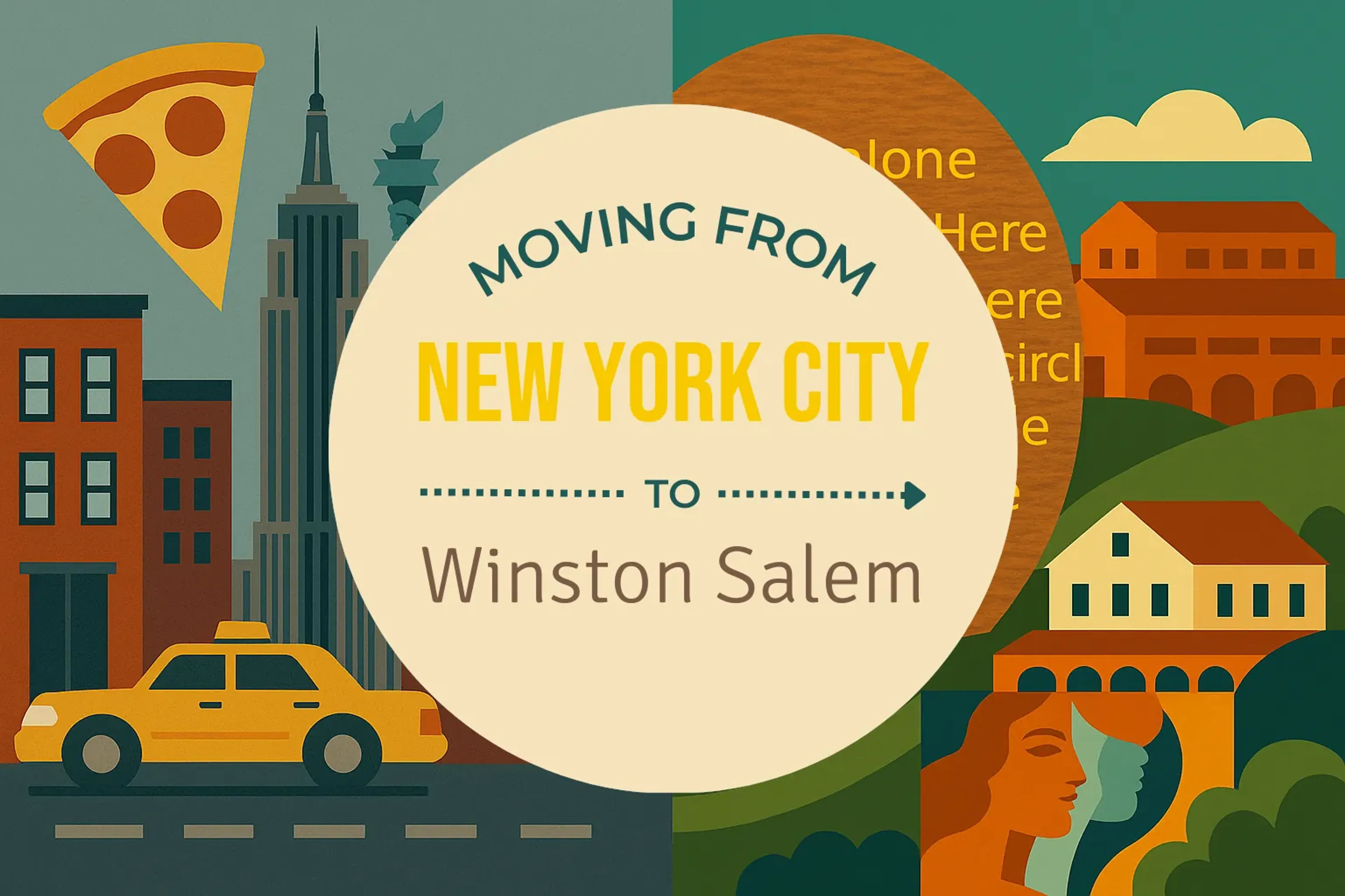 Side-by-side comparison of New York City to Winston Salem moving companies