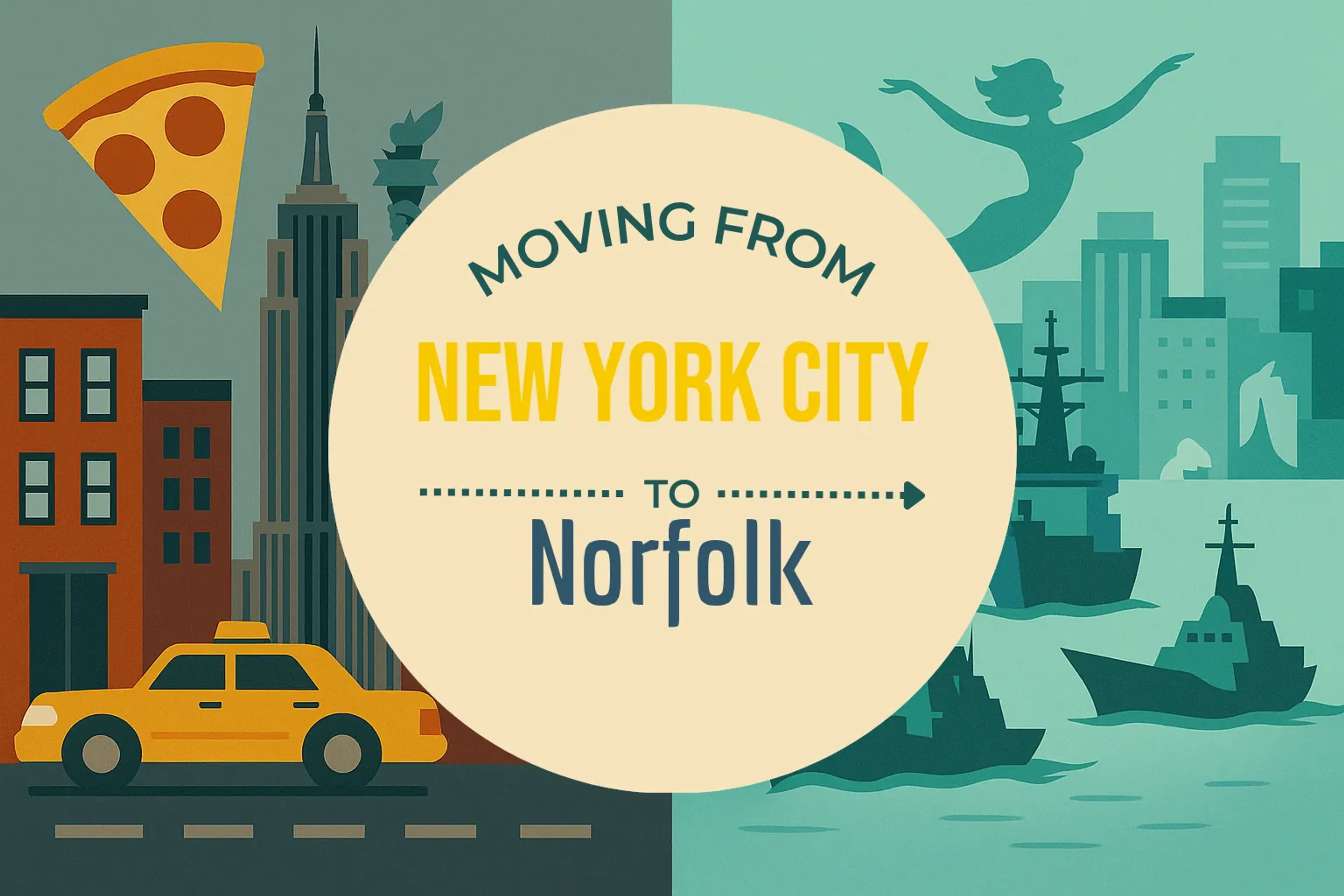 Side-by-side comparison of New York City to Norfolk moving companies