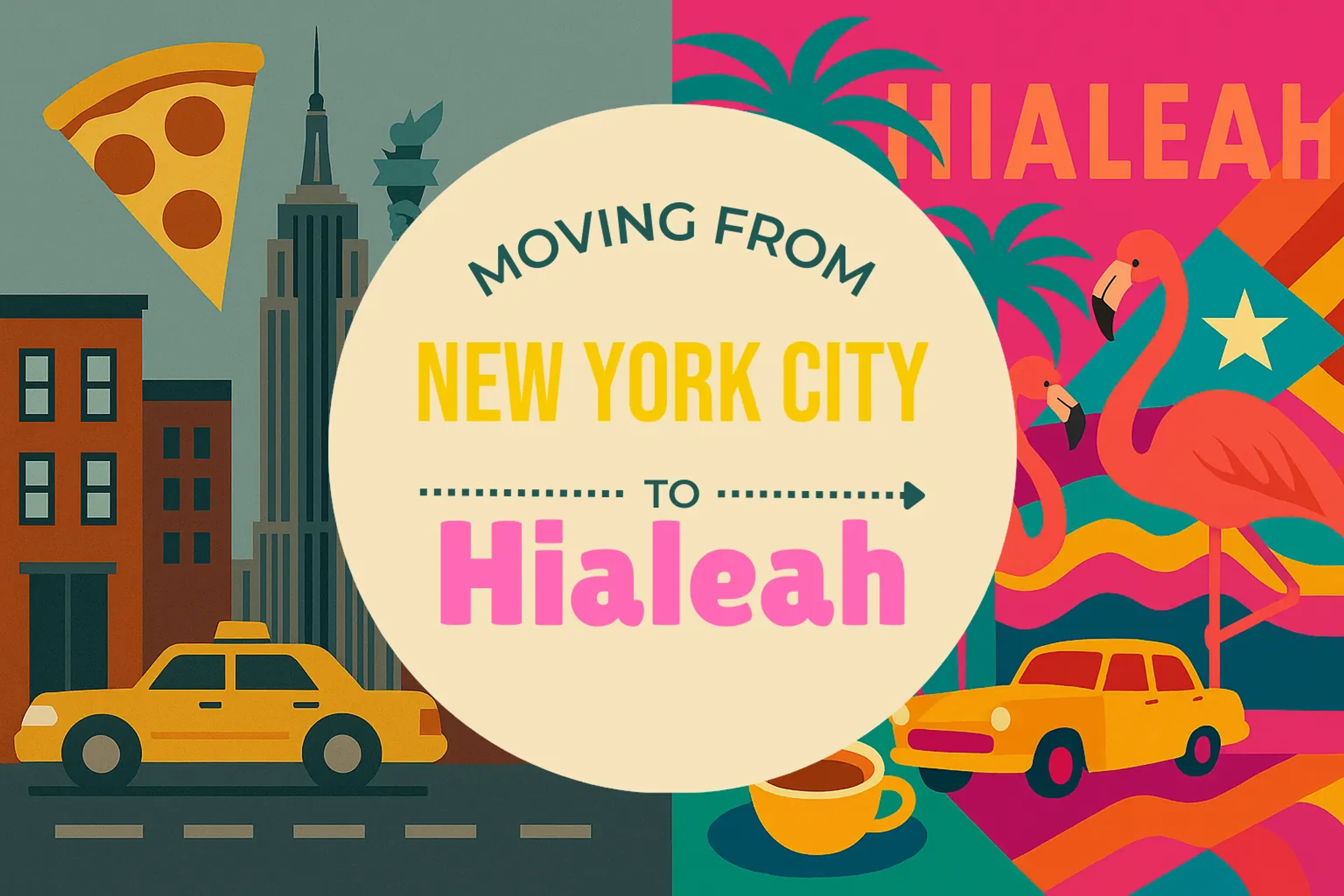 Side-by-side comparison of New York City to Hialeah moving companies