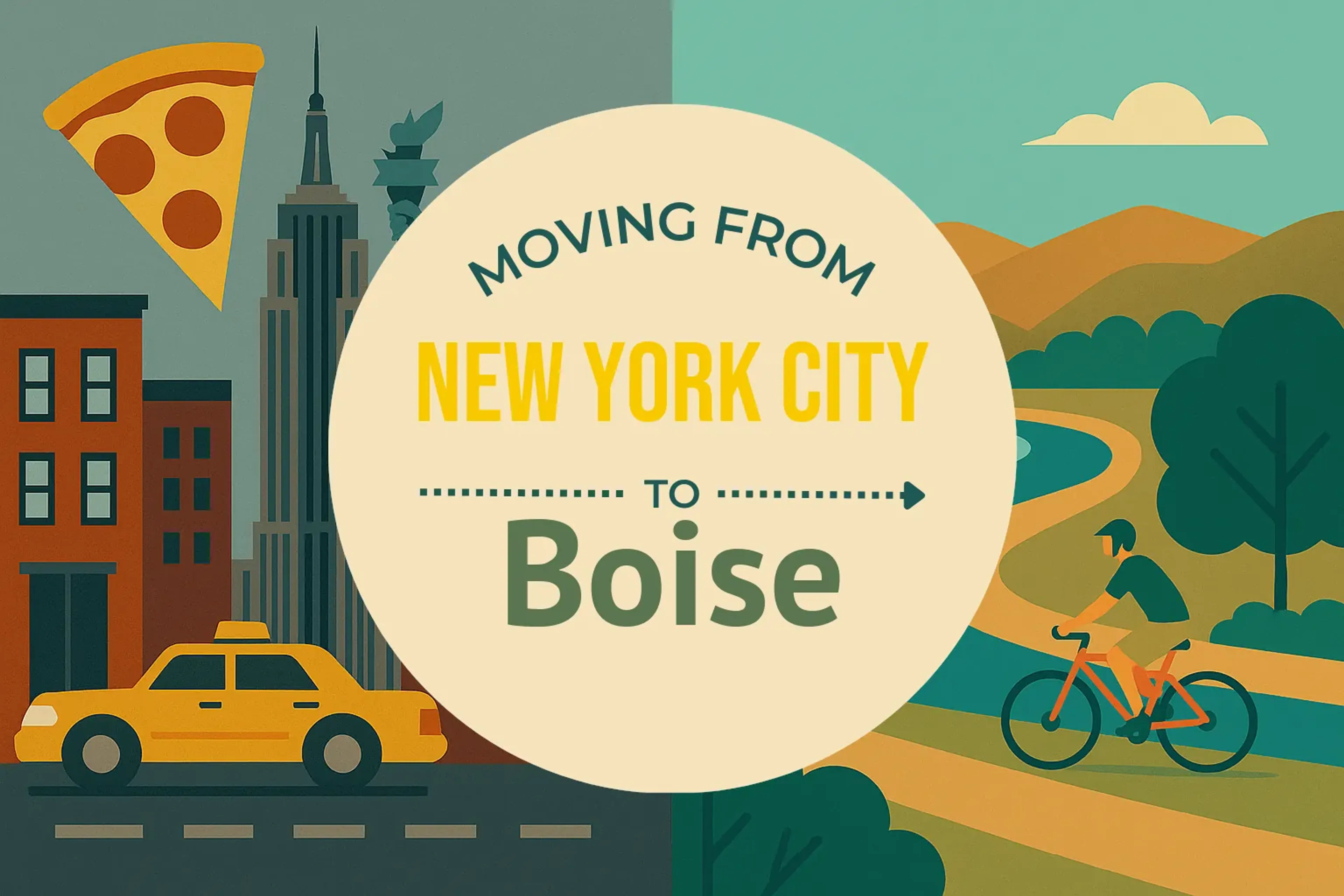 Side-by-side comparison of New York City to Boise moving companies