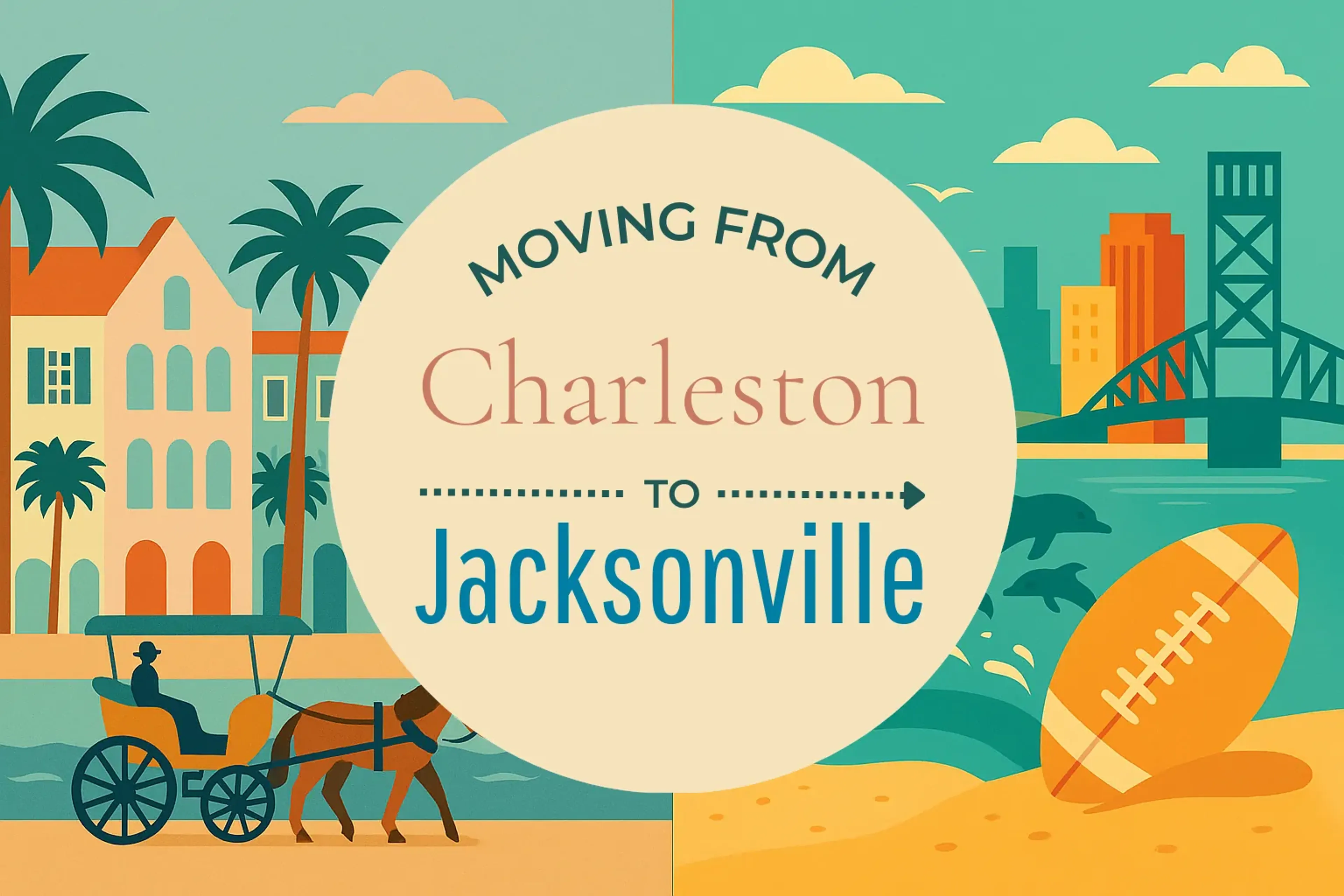 Side-by-side comparison of Charleston to Jacksonville moving companies