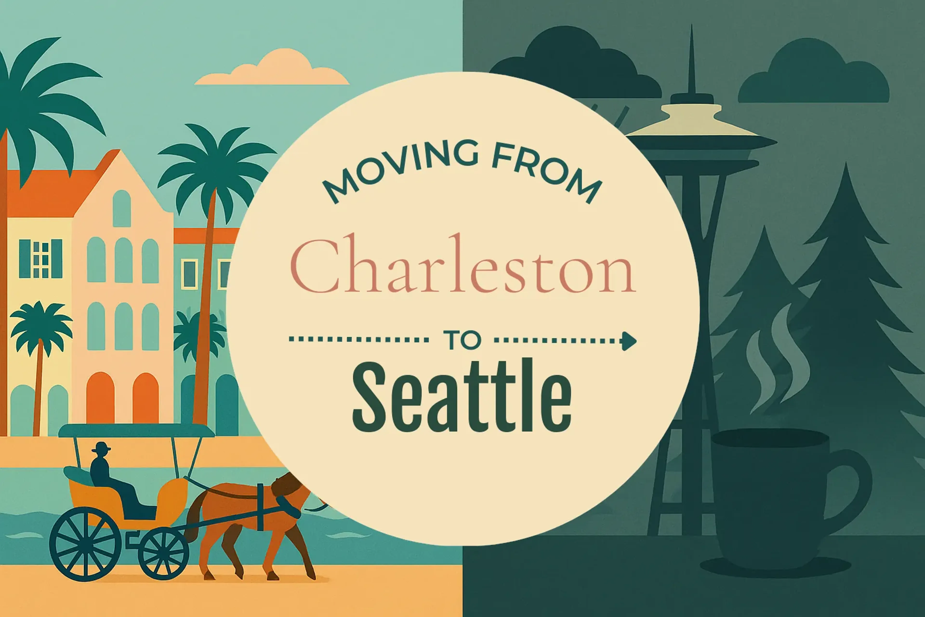 Side-by-side comparison of Charleston to Seattle moving companies